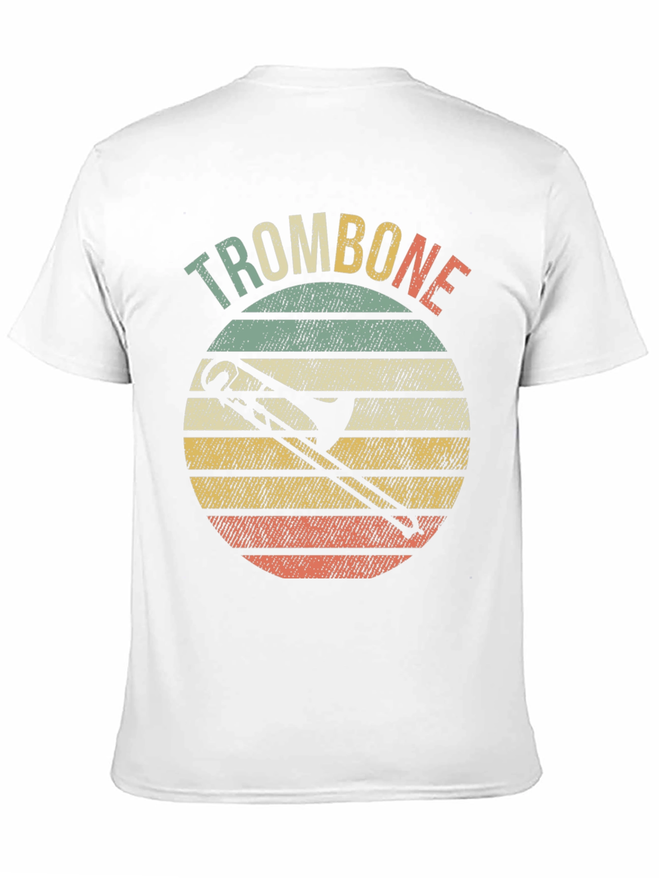 Retro Trombone Sunset Music T-Shirt