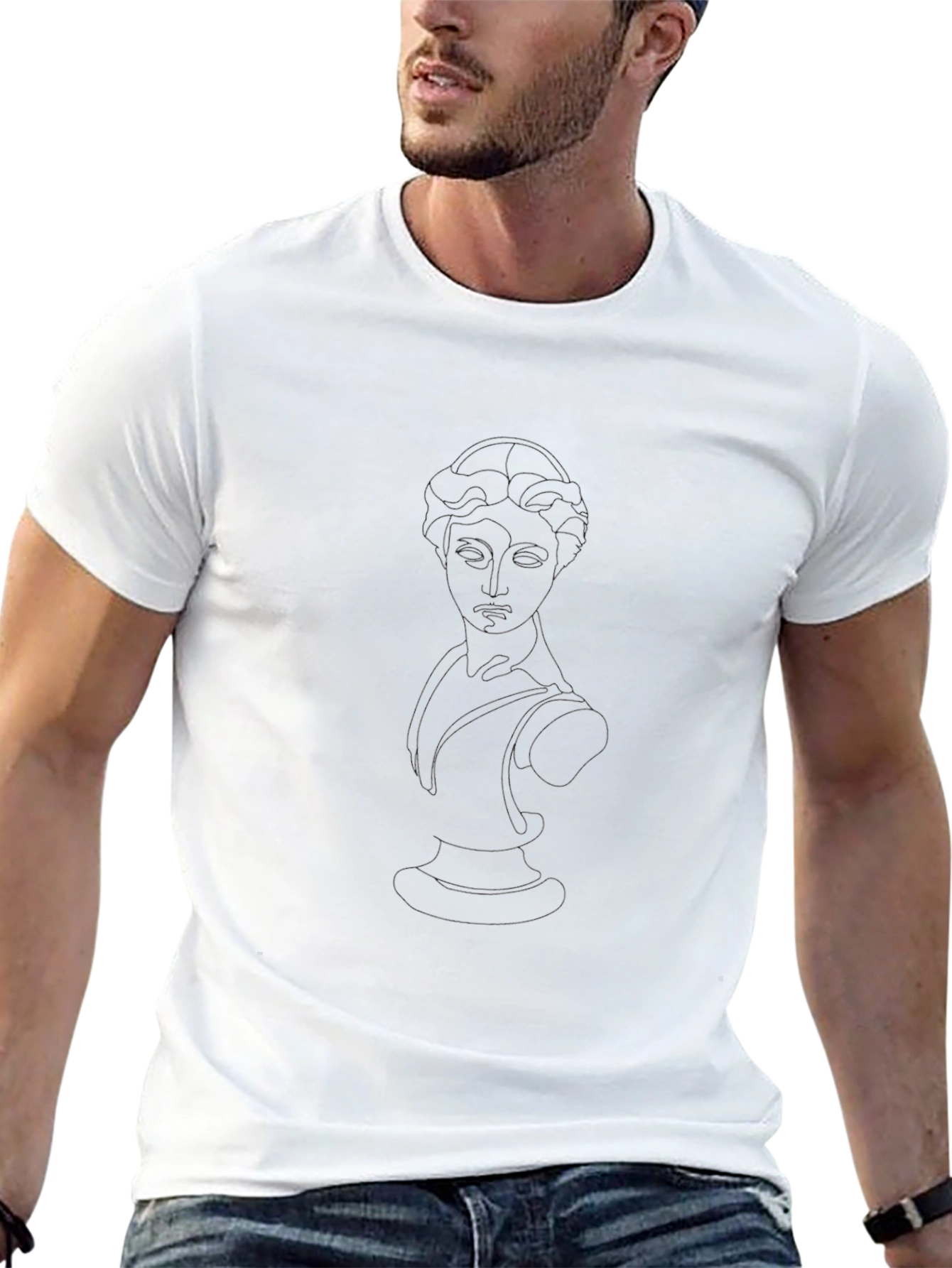 Classic Black Crew Neck T-Shirt - Casual Style
