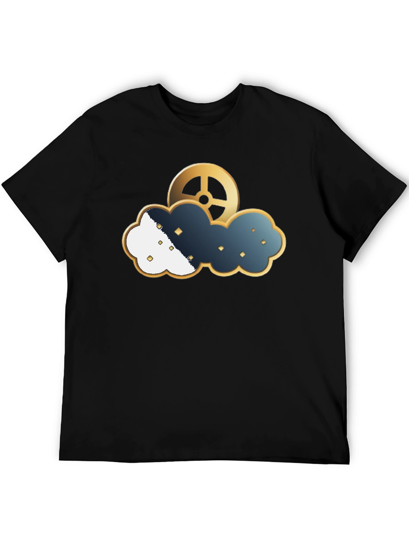 Steampunk Cloud Gear T-Shirt - Unique Design