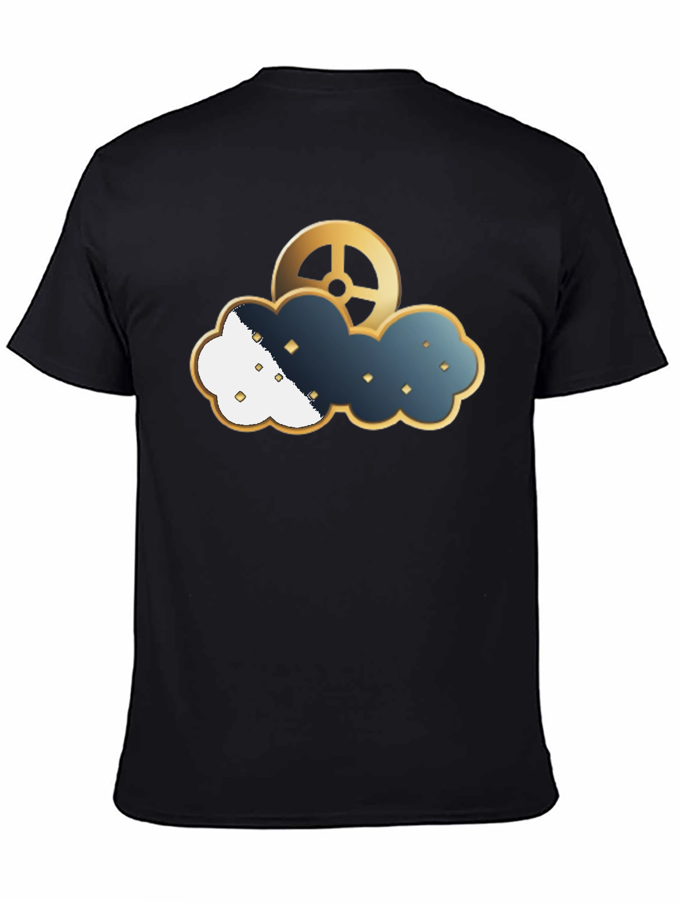 Steampunk Cloud Gear T-Shirt - Unique Design