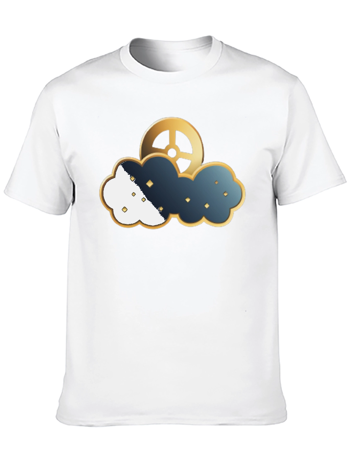 Steampunk Cloud Gear T-Shirt - Unique Design