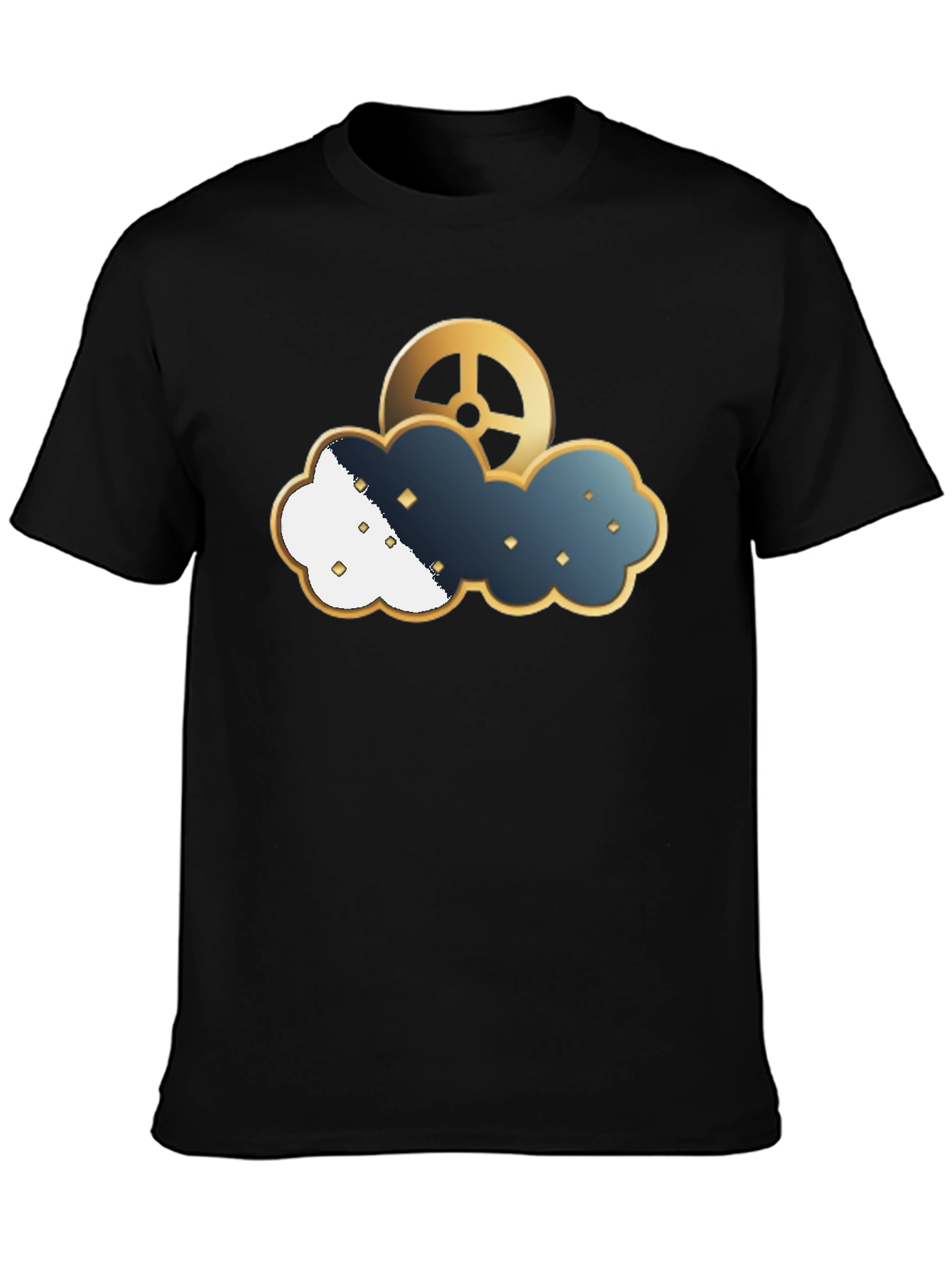 Steampunk Cloud Gear T-Shirt - Unique Design