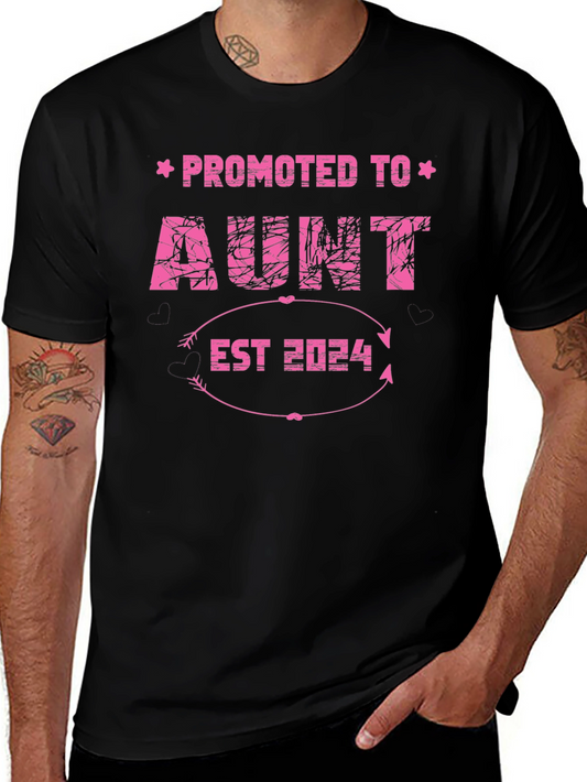 Promoted to Aunt 2024 T-Shirt - New Aunt Gift