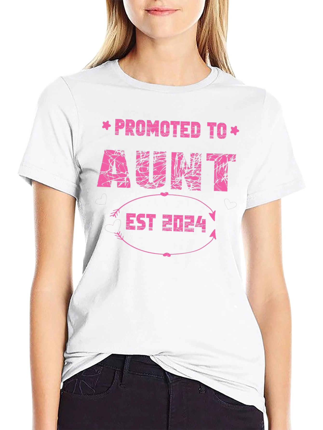 Promoted to Aunt 2024 T-Shirt - New Aunt Gift