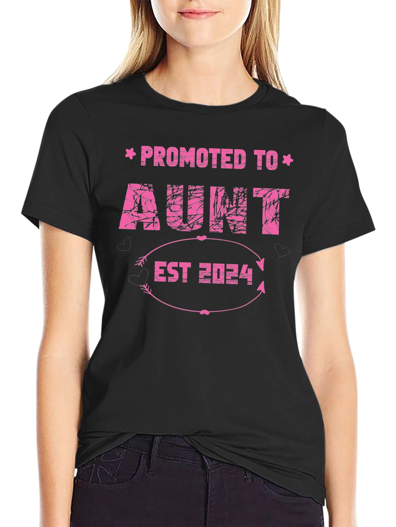 Promoted to Aunt 2024 T-Shirt - New Aunt Gift