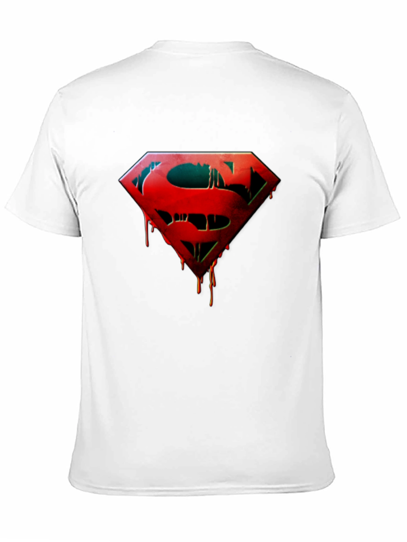 Superman Drip Graphic Black T-Shirt