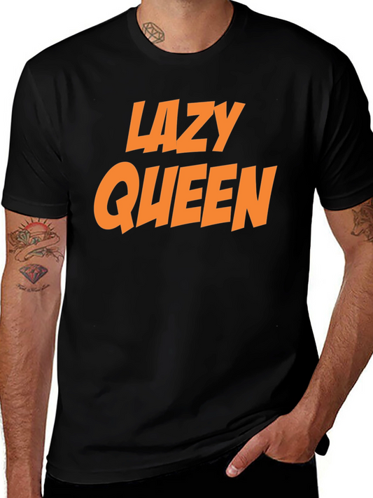 Lazy Queen Black Graphic Tee
