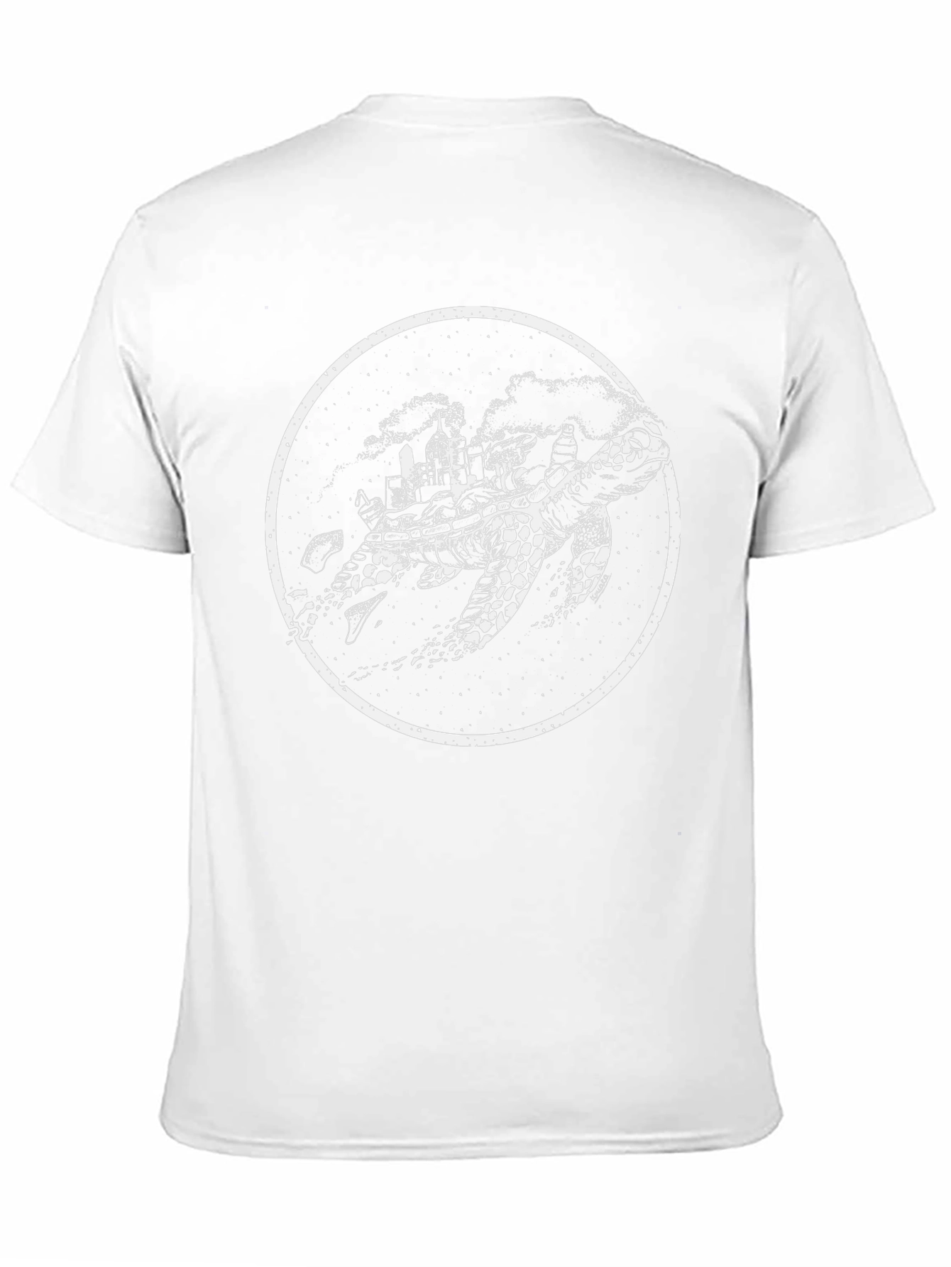 Turtle City Graphic Tee - Black Cotton T-Shirt