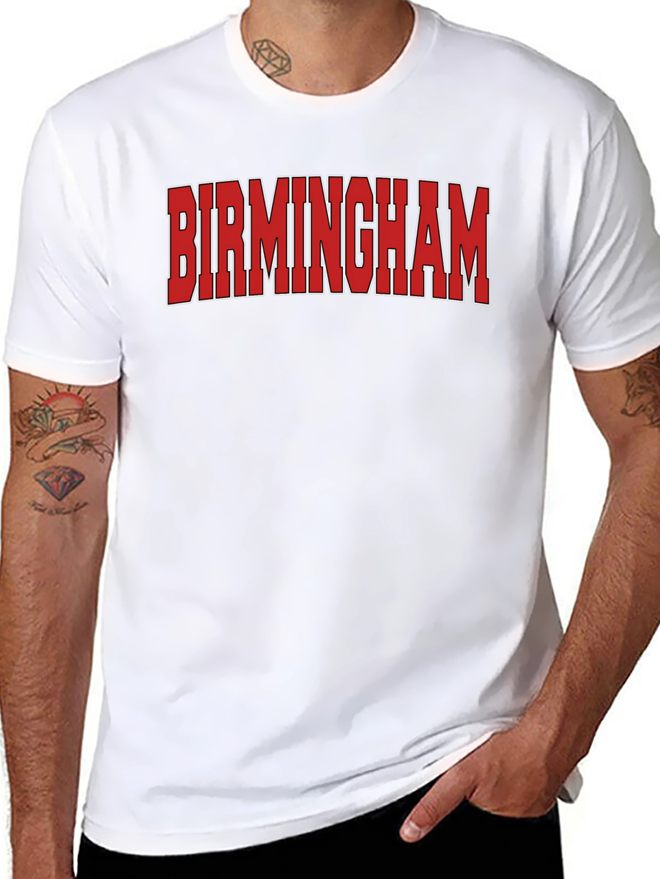 Birmingham Text Graphic T-Shirt