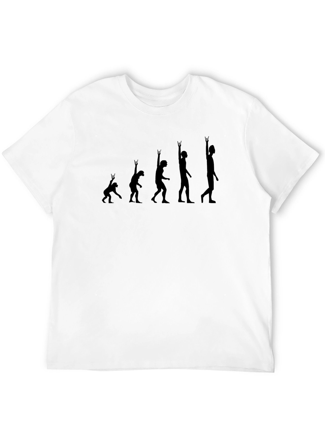 Rock Evolution Graphic T-Shirt - Black