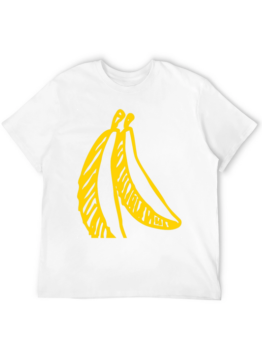 Banana Graphic Tee - Black Cotton T-Shirt