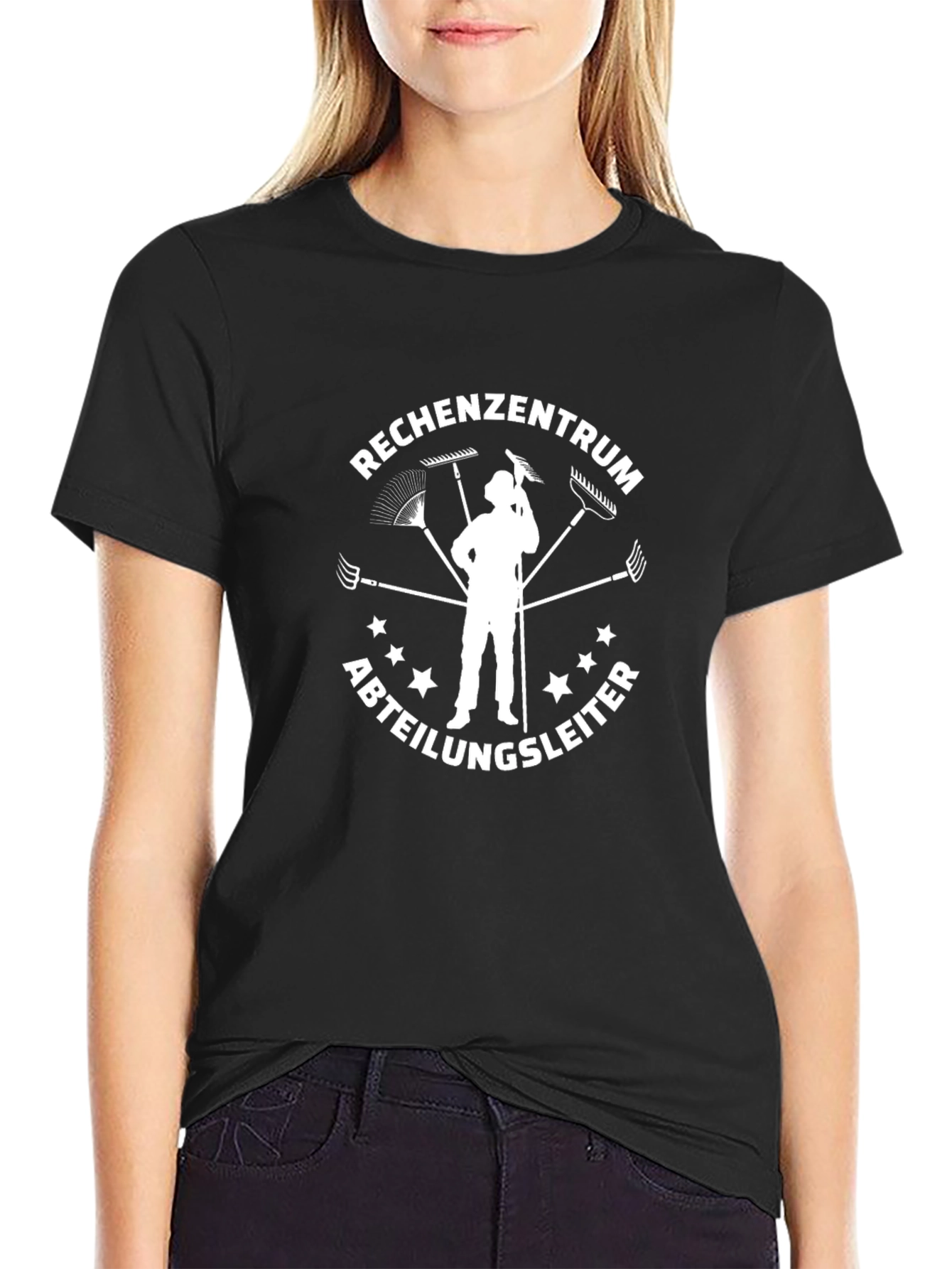 Funny Rechenzentrum Abteilungsleiter Black T-Shirt