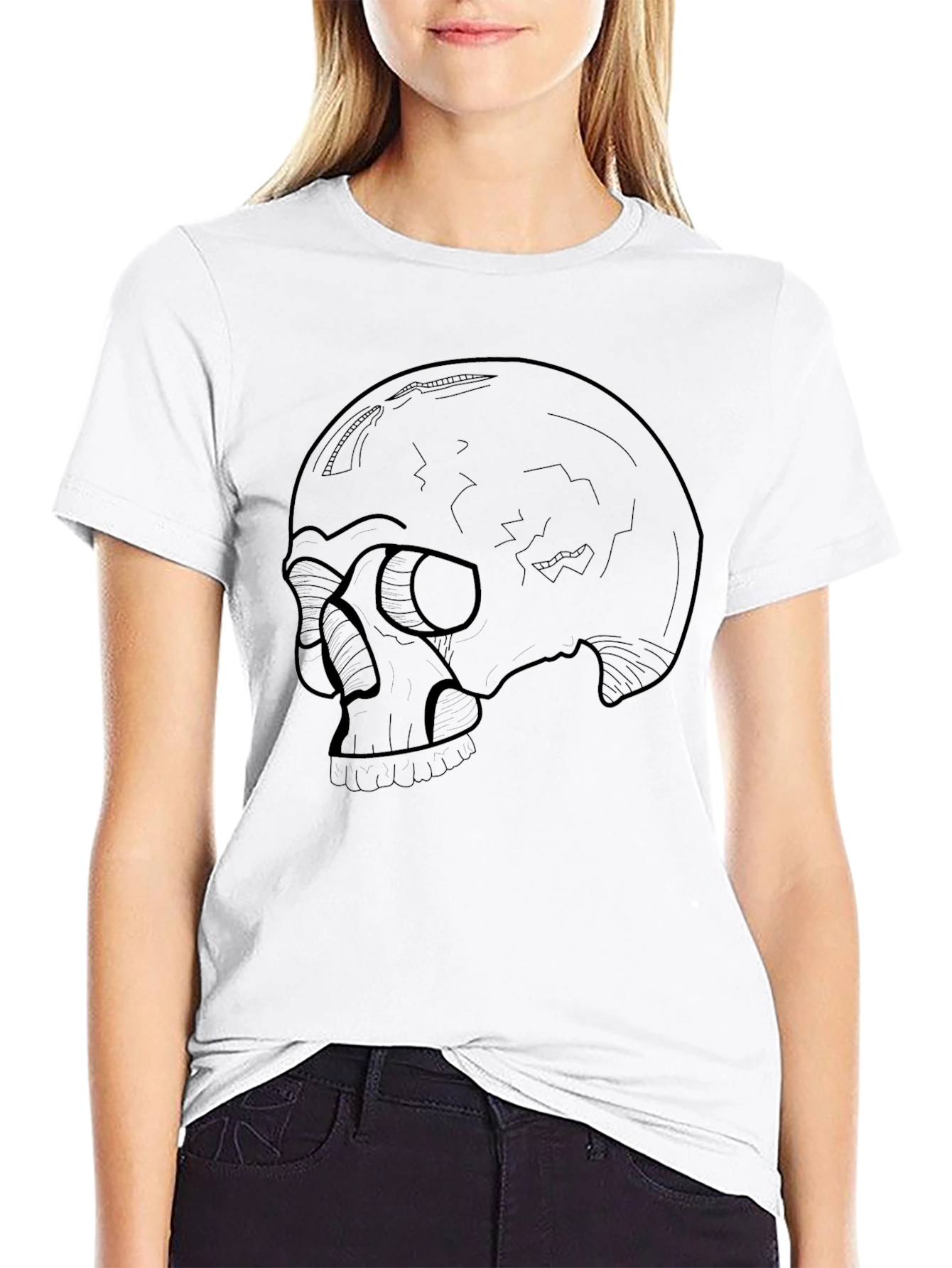 Skull Graphic Tee - Mens Black T-Shirt