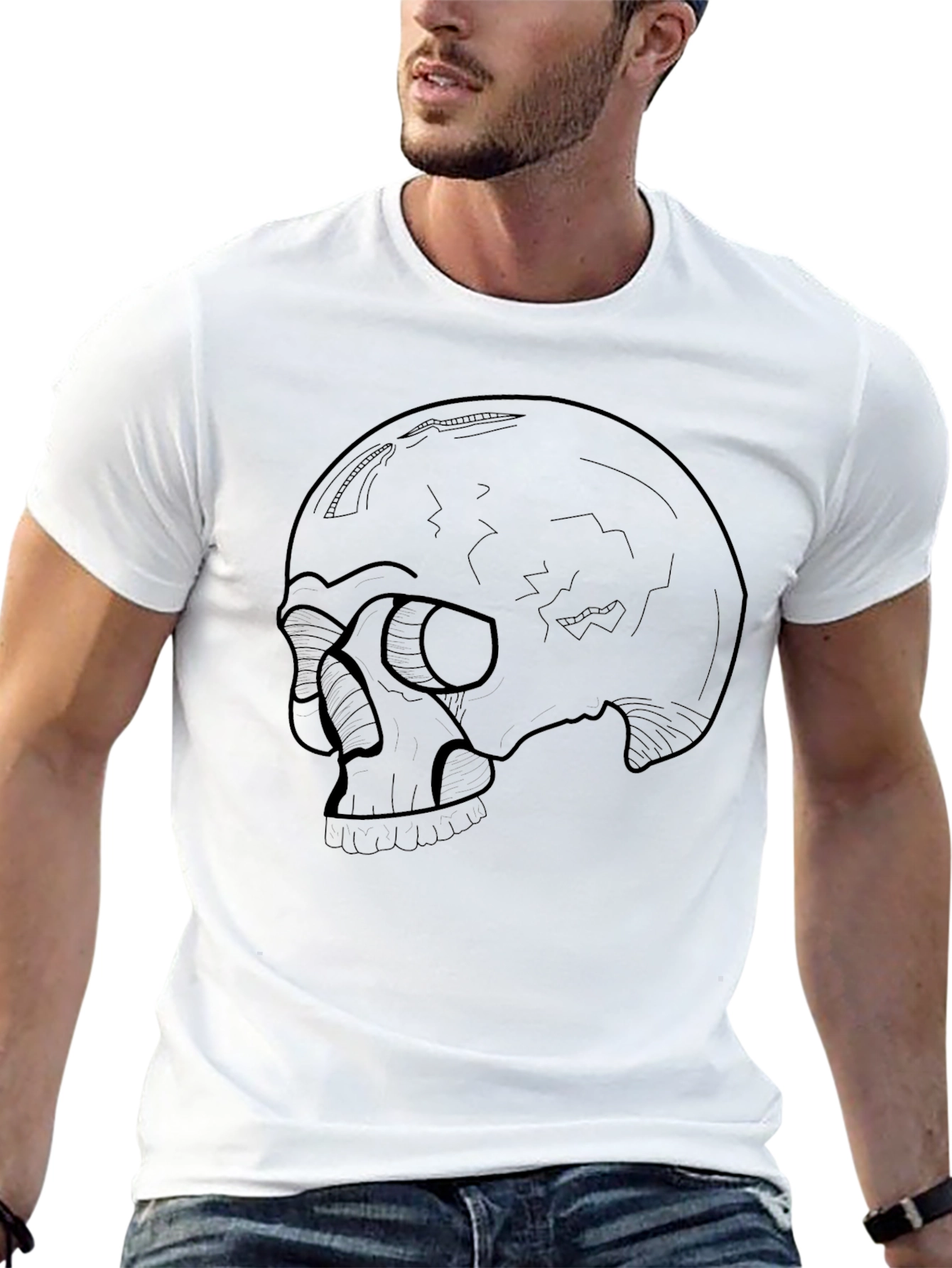 Skull Graphic Tee - Mens Black T-Shirt