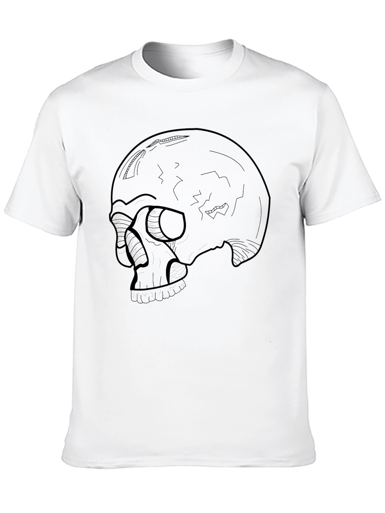 Skull Graphic Tee - Mens Black T-Shirt