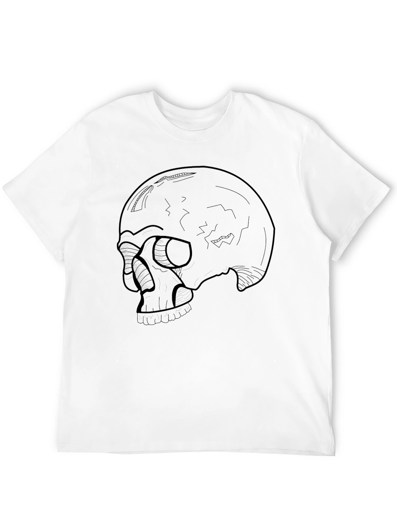 Skull Graphic Tee - Mens Black T-Shirt