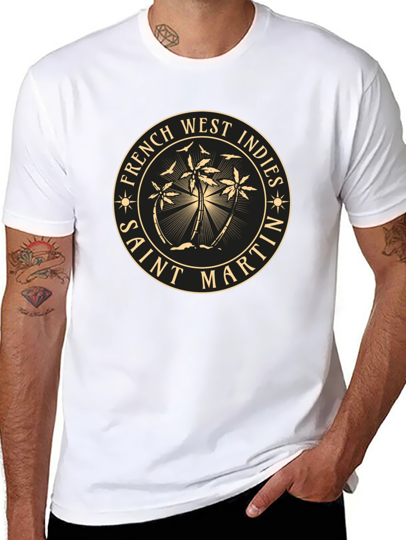 Saint Martin French West Indies Graphic T-Shirt