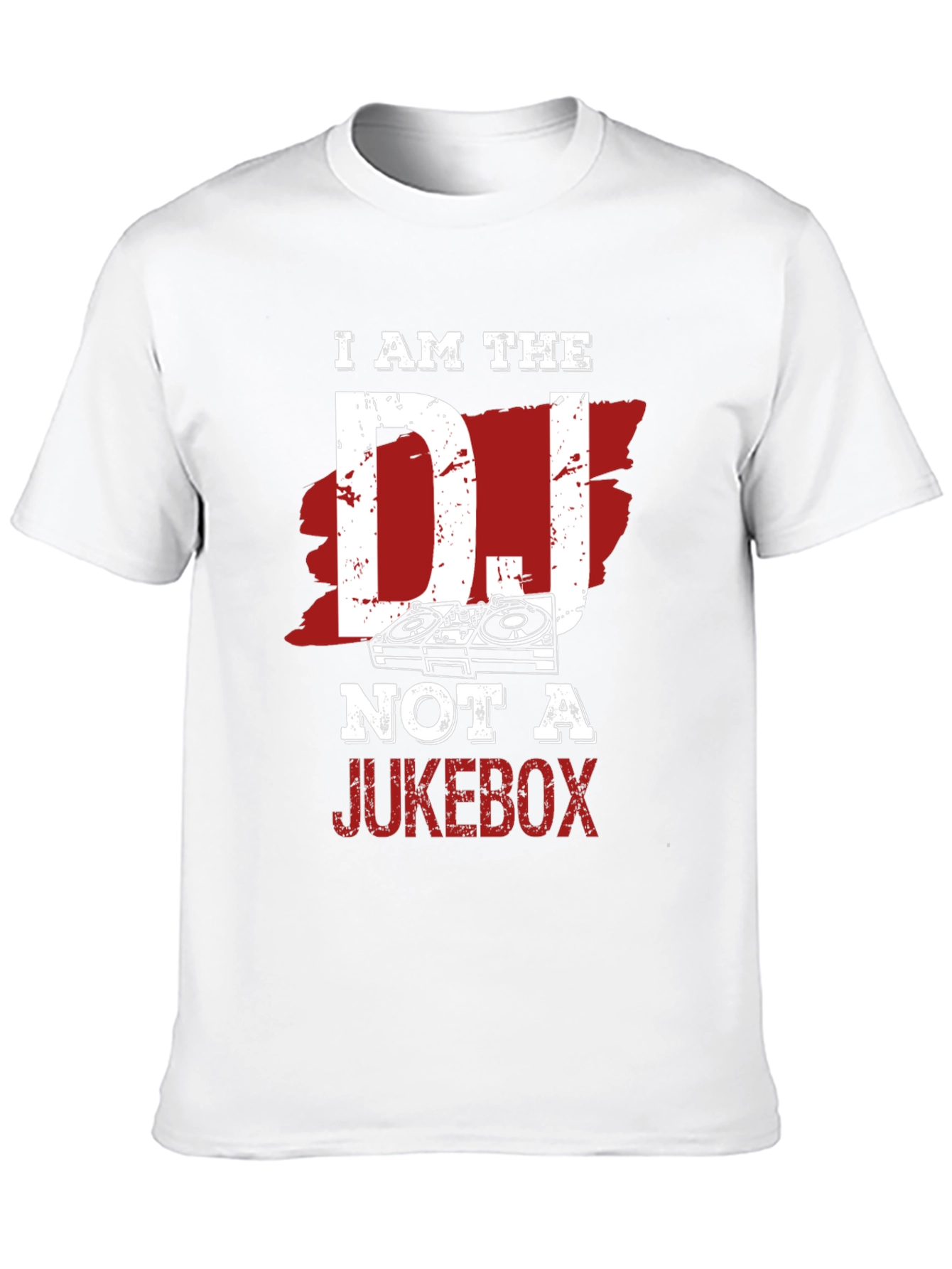 I am the DJ Not a Jukebox Black T-Shirt