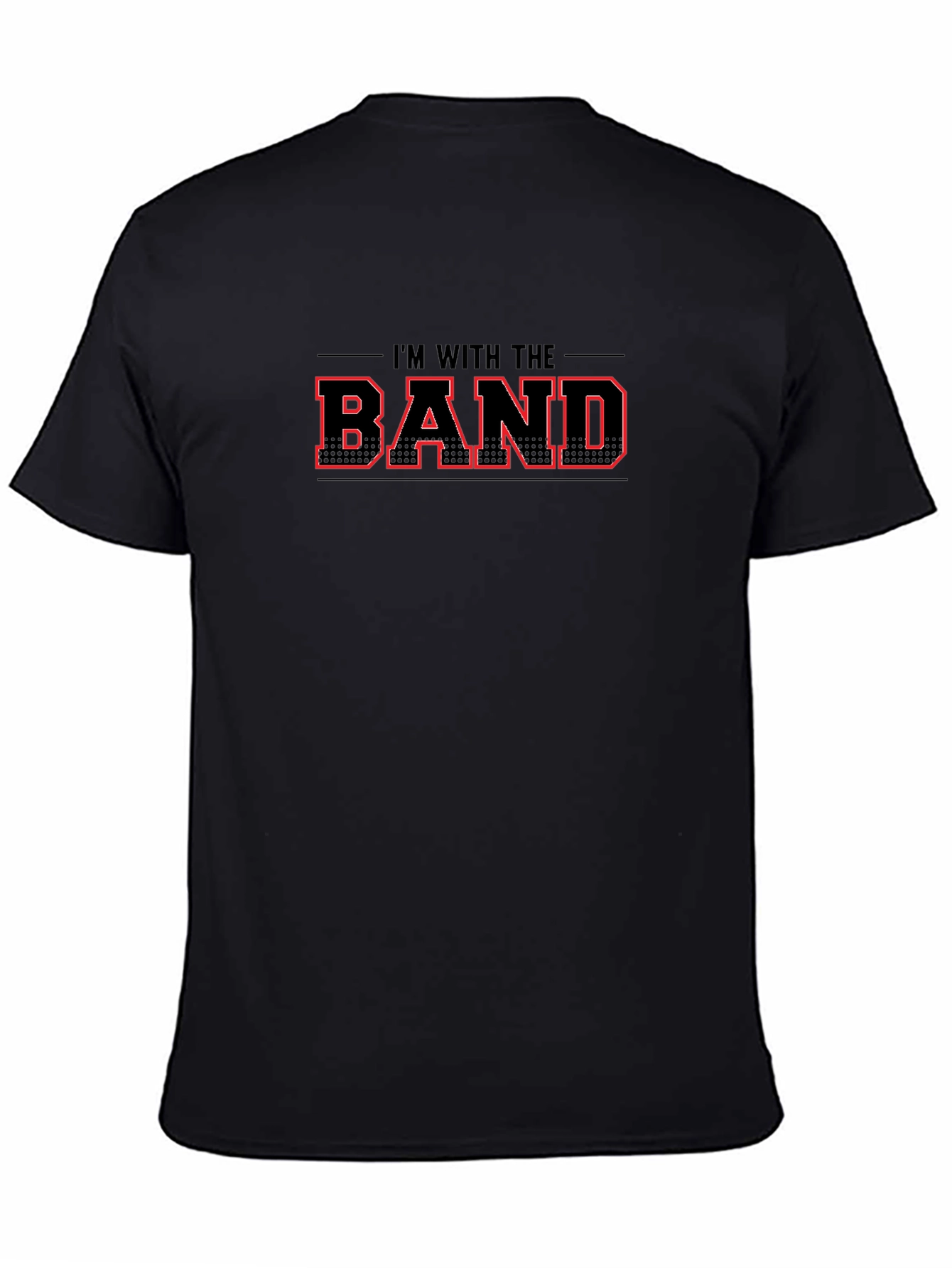 Im With the Band Black Graphic T-Shirt