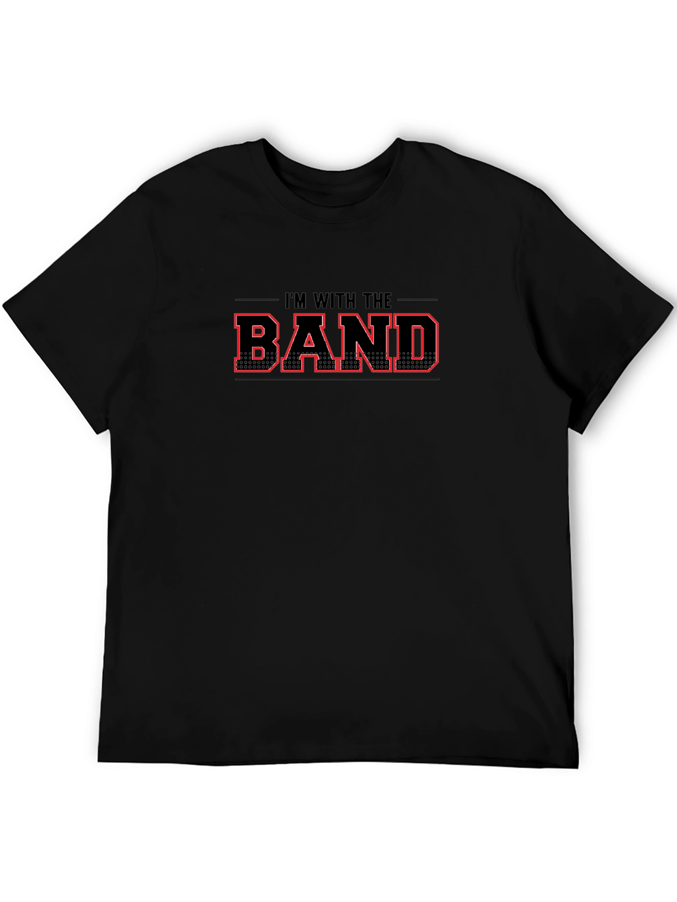Im With the Band Black Graphic T-Shirt
