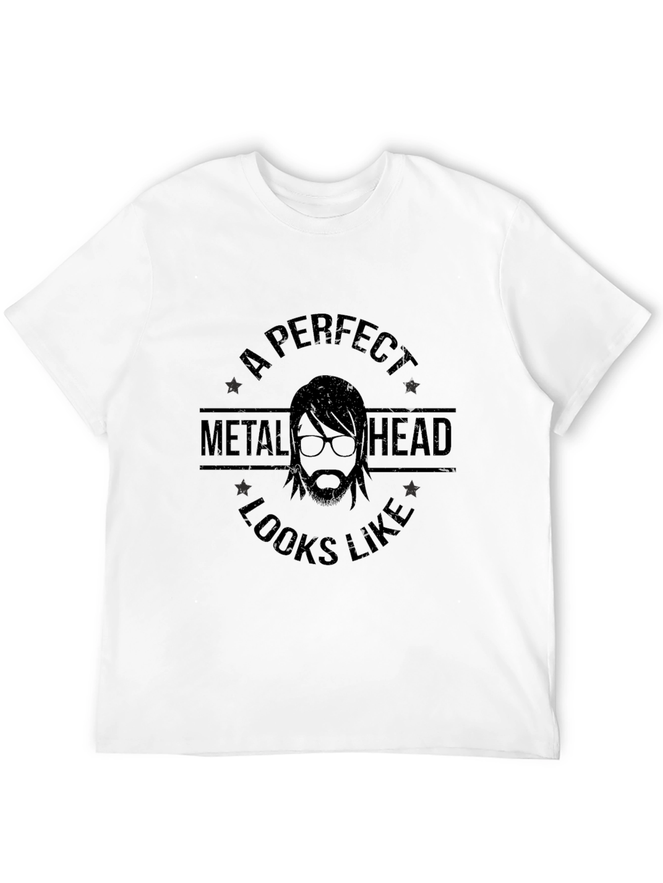 A Perfect Metal Head T-Shirt - Black Graphic Tee