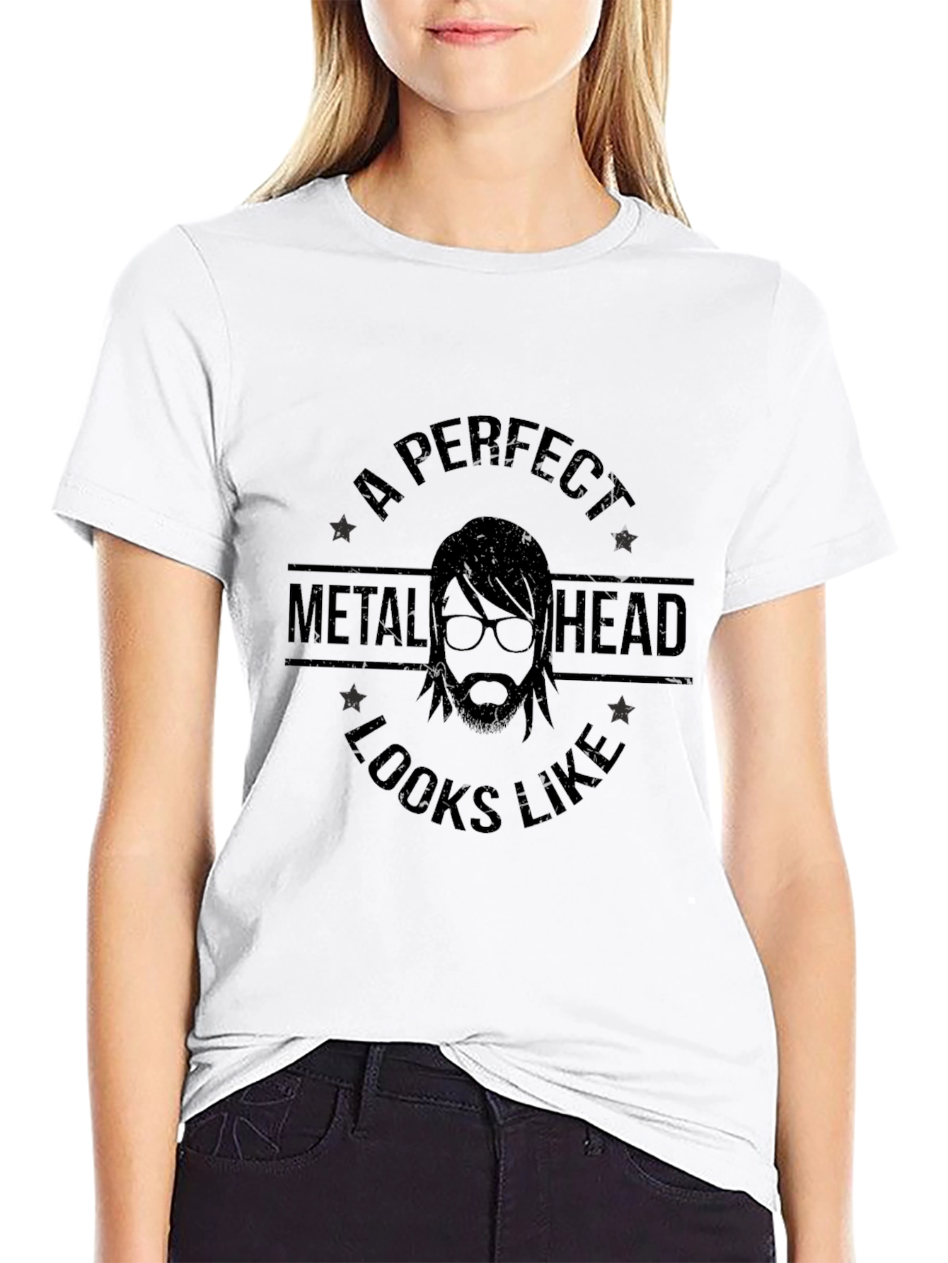 A Perfect Metal Head T-Shirt - Black Graphic Tee