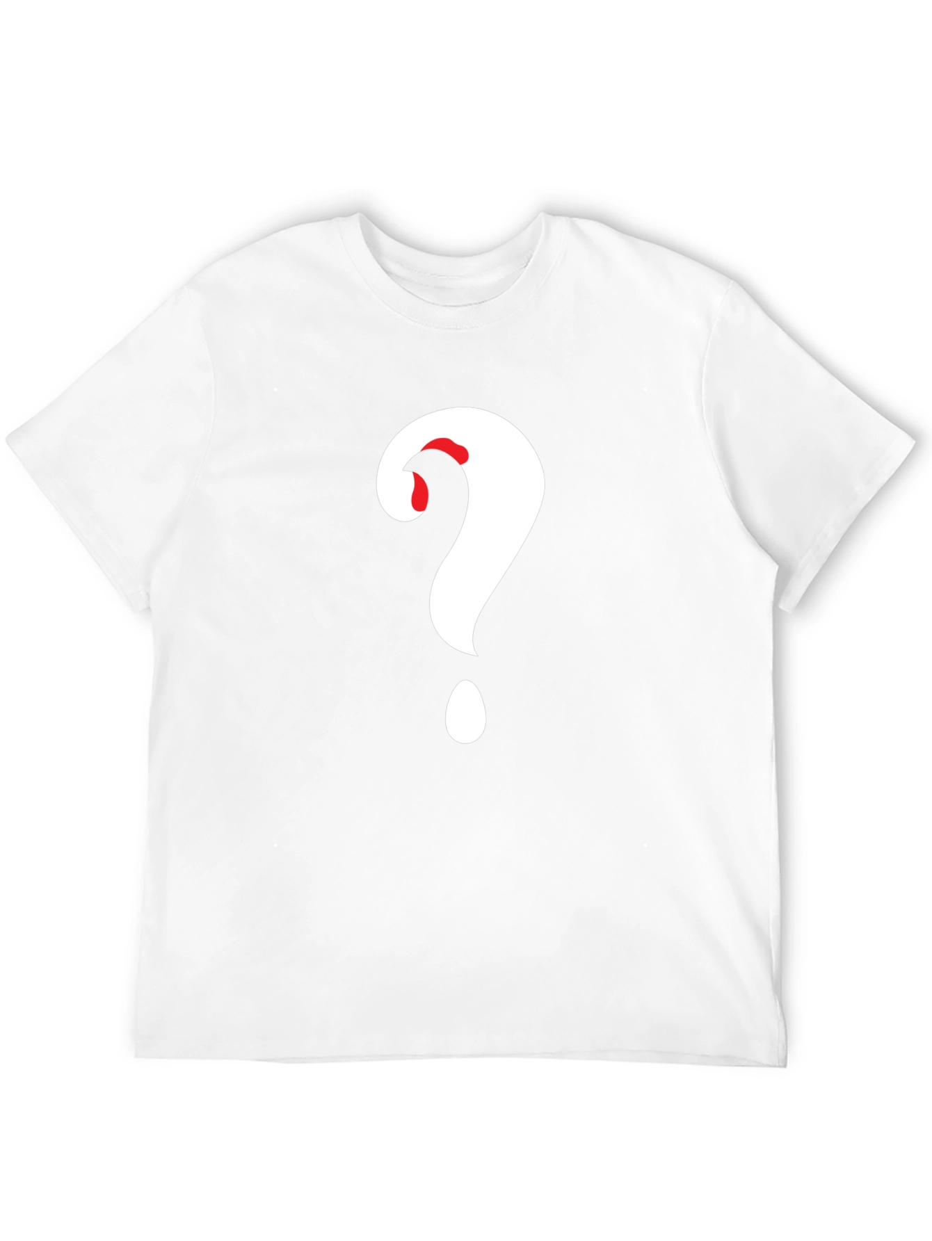 Mystery Black T-Shirt - Question Mark Graphic