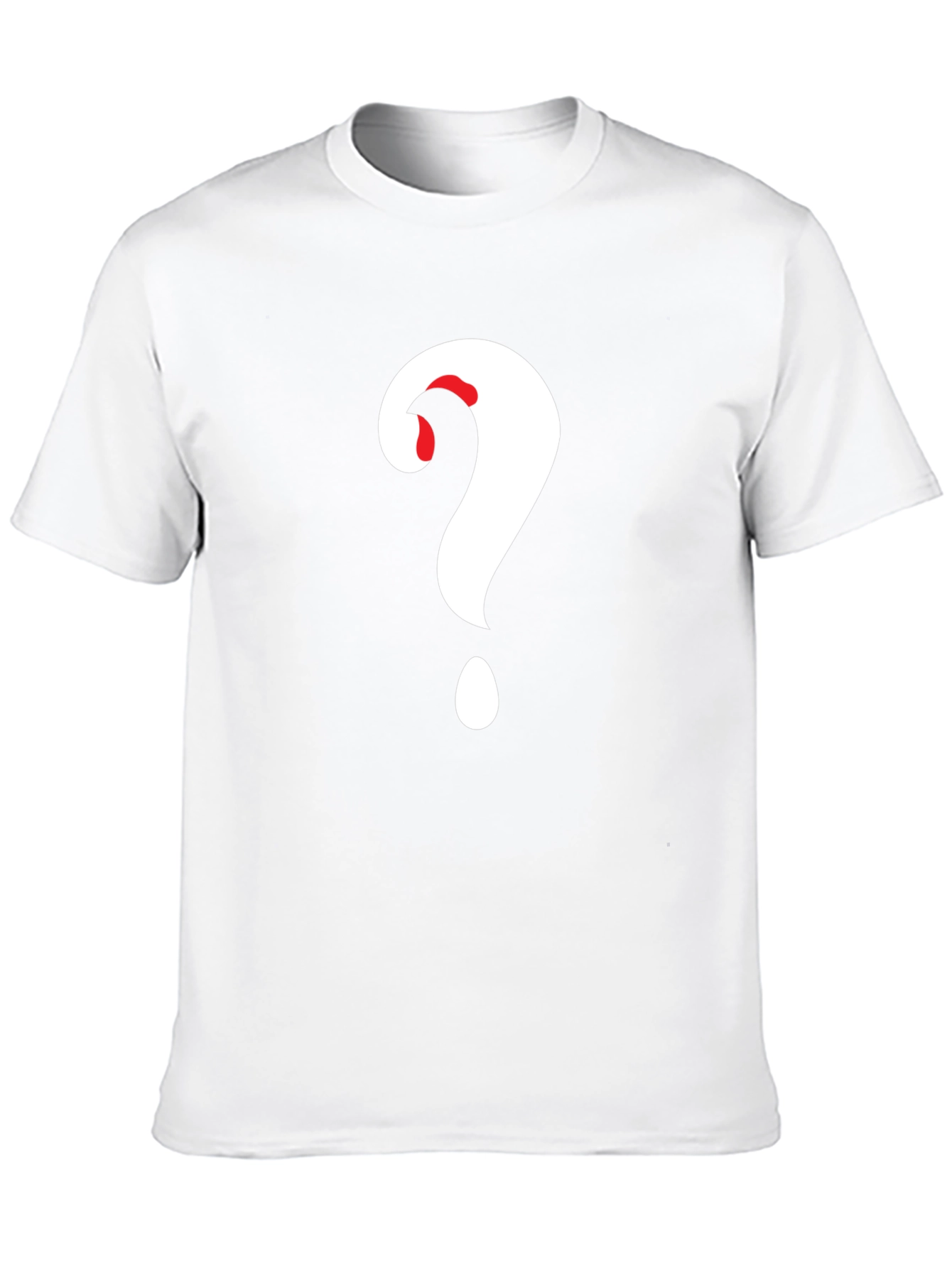 Mystery Black T-Shirt - Question Mark Graphic