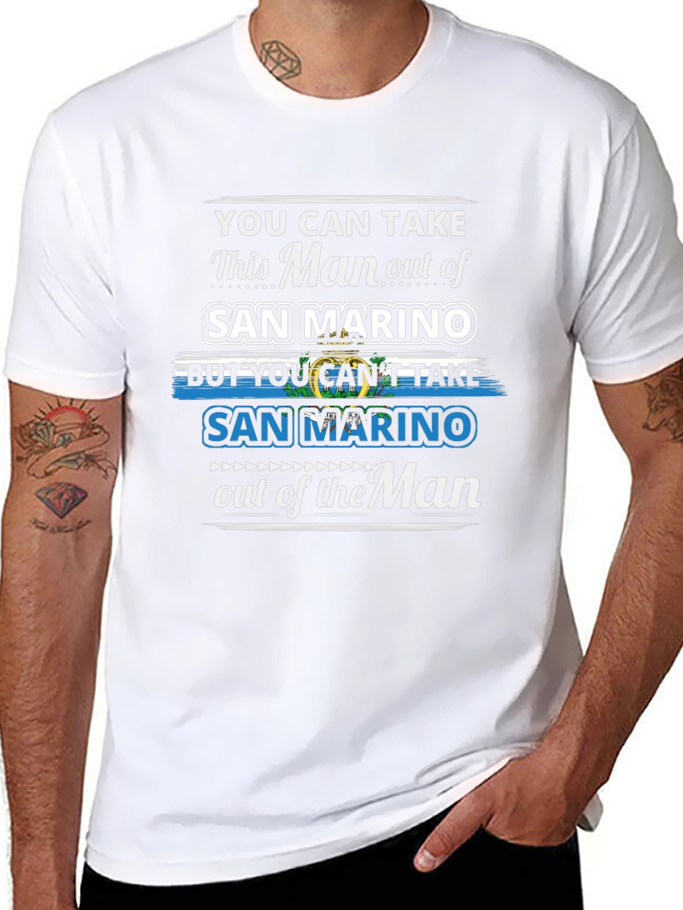 San Marino Pride T-Shirt: Take the Man Out But...