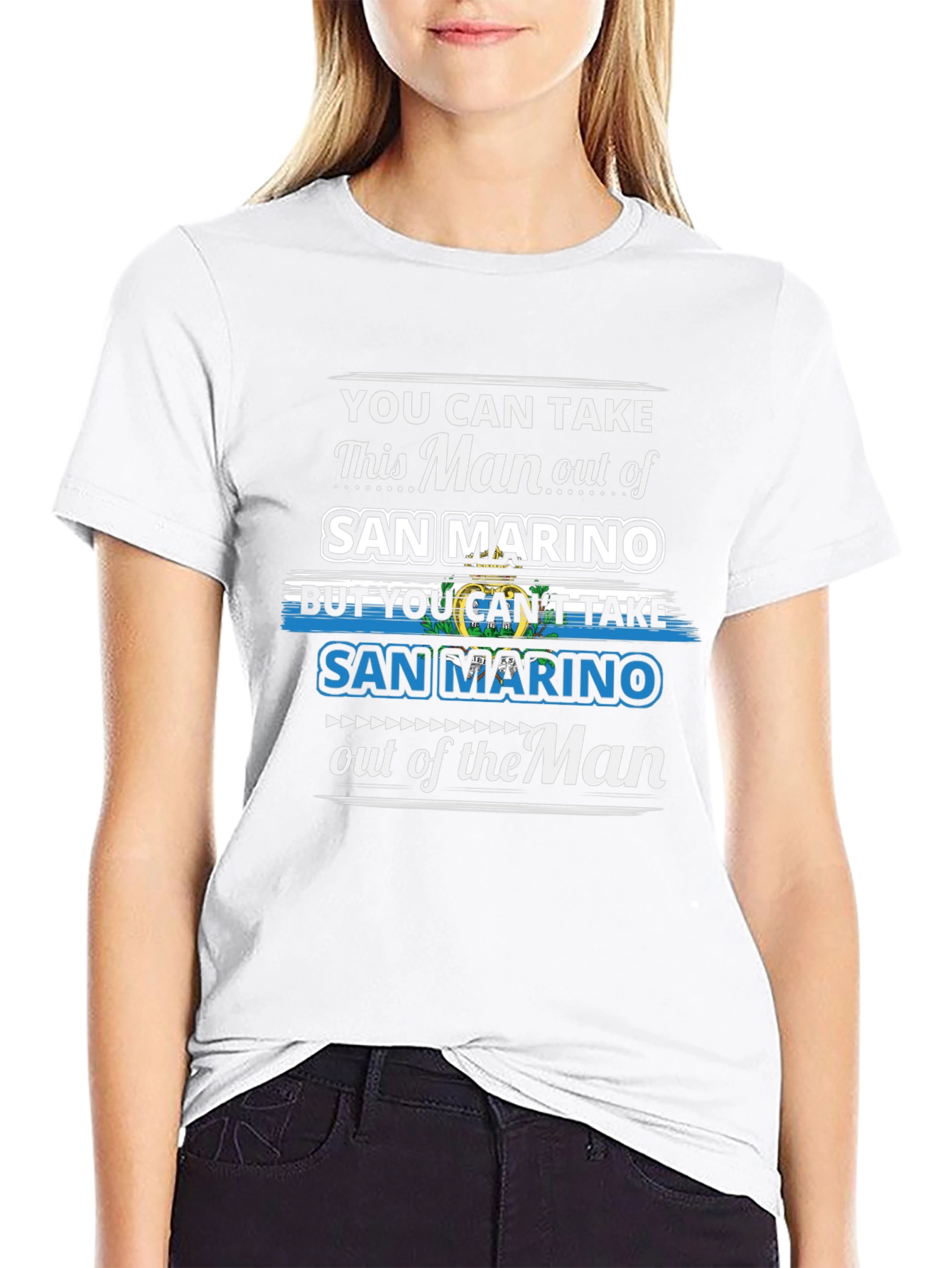 San Marino Pride T-Shirt: Take the Man Out But...