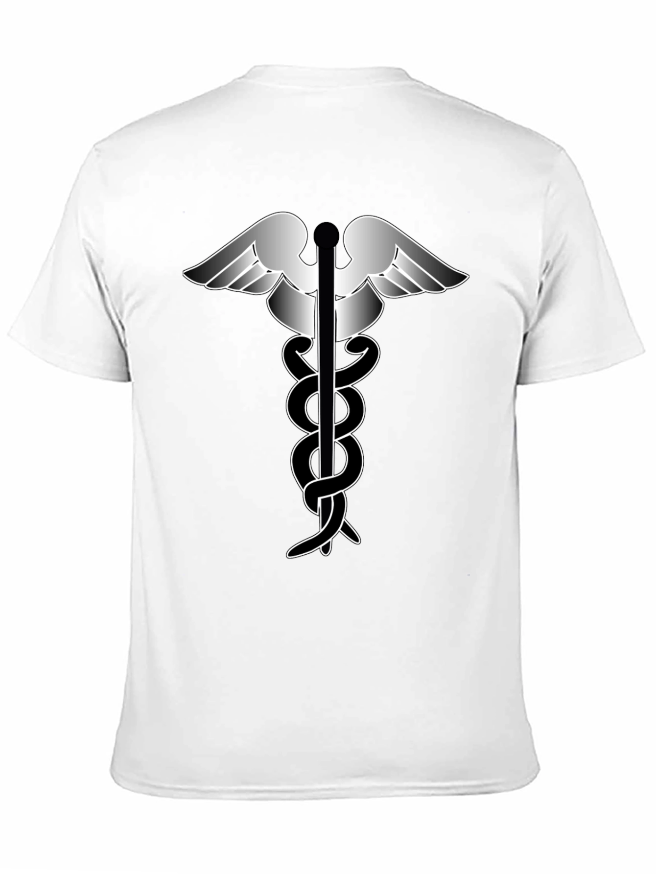Caduceus Symbol Graphic T-Shirt - Classic Design