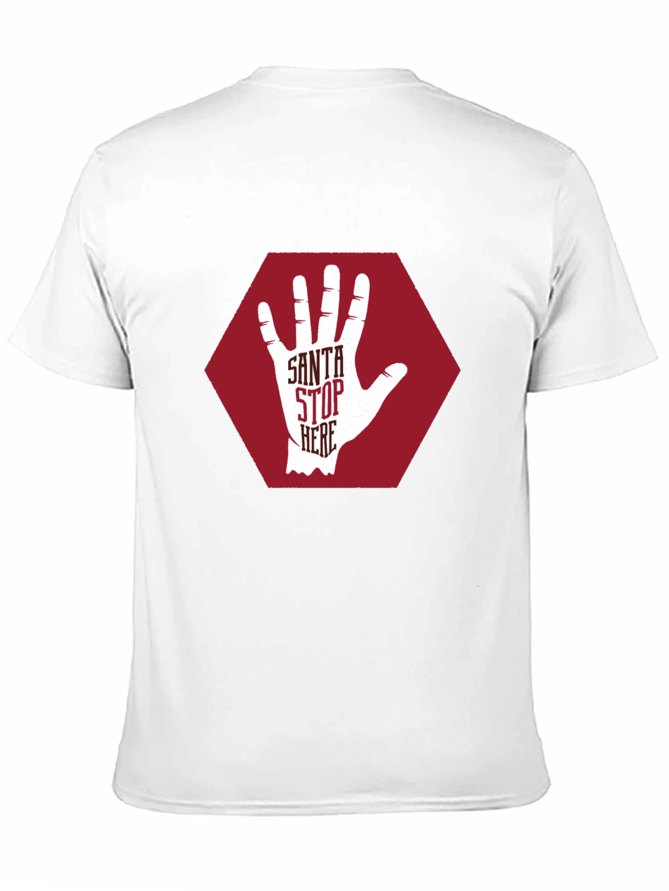 Santa Stop Here Graphic T-Shirt