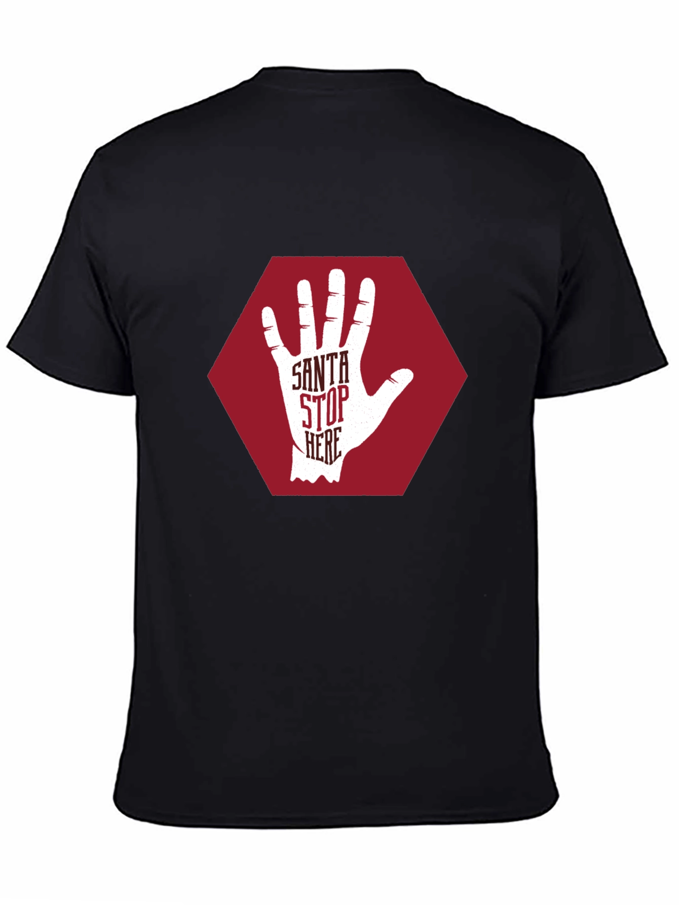 Santa Stop Here Graphic T-Shirt