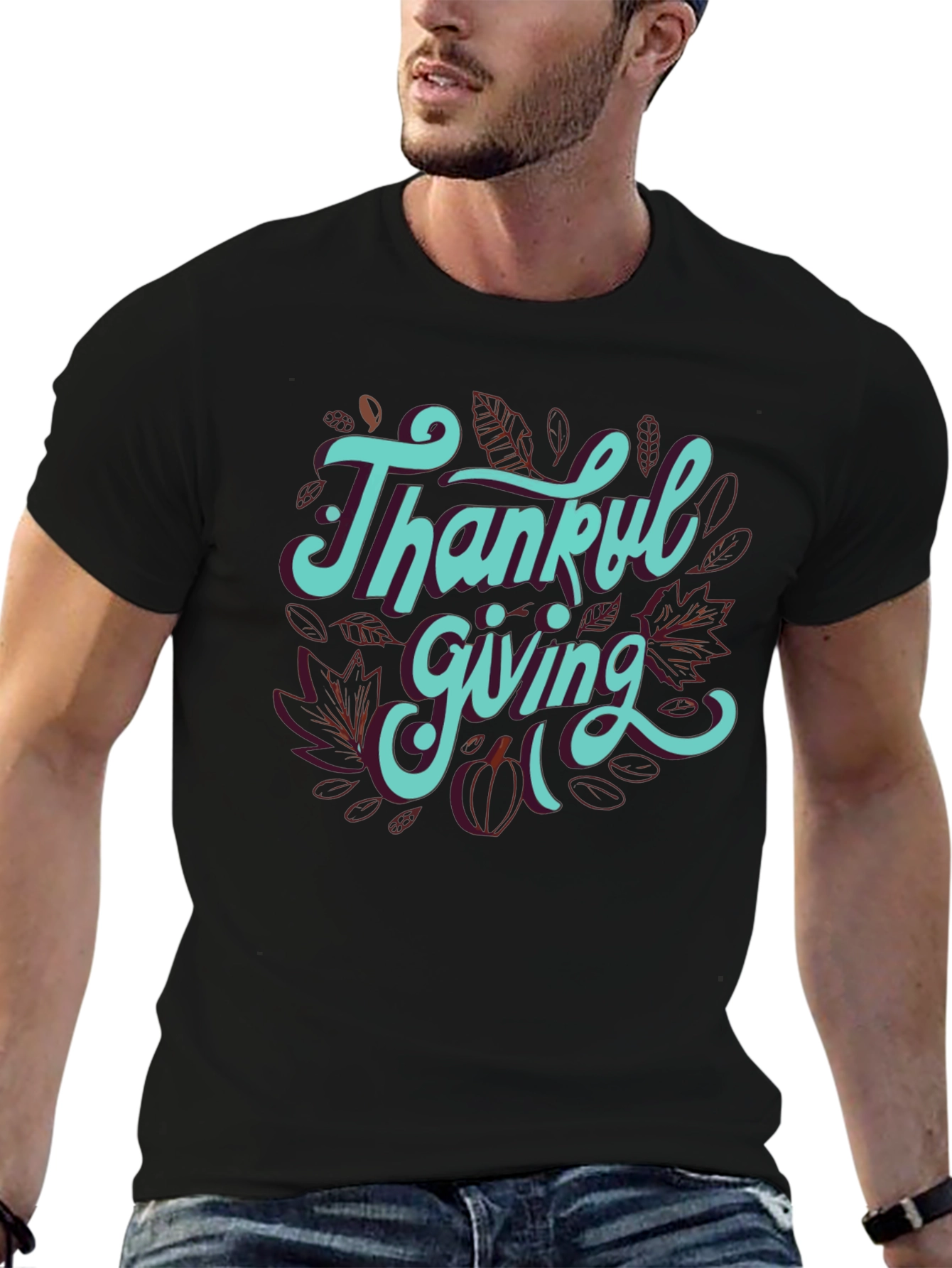 Thankful Giving T-Shirt - Stylish Thanksgiving Apparel