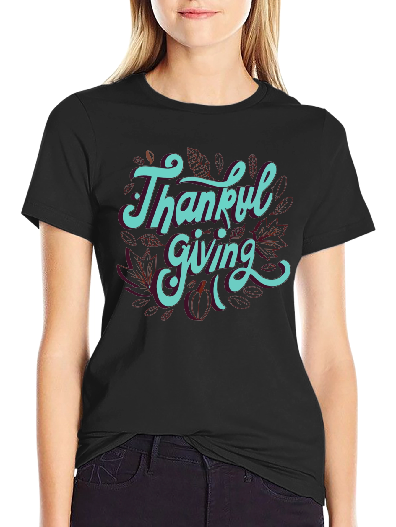Thankful Giving T-Shirt - Stylish Thanksgiving Apparel