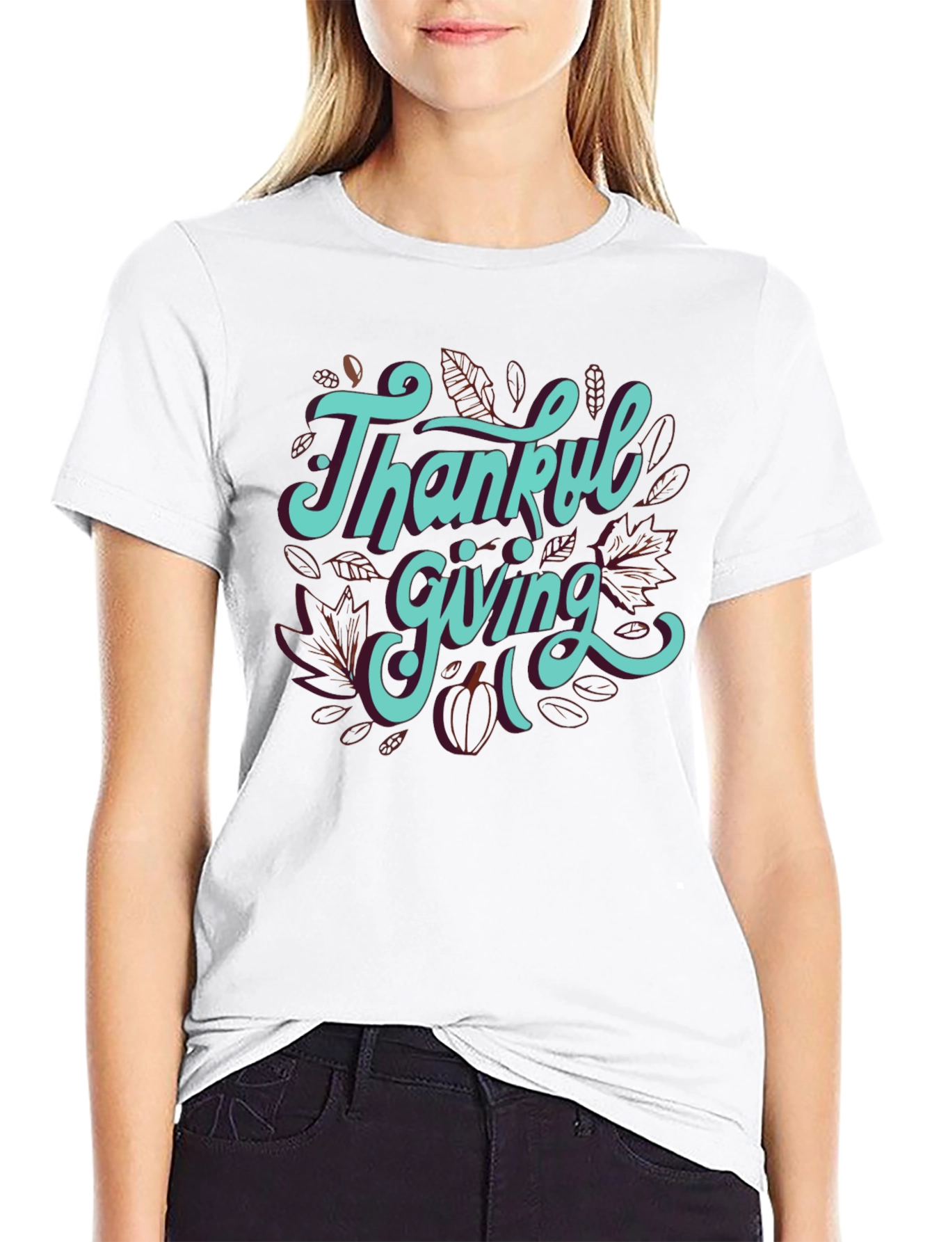 Thankful Giving T-Shirt - Stylish Thanksgiving Apparel