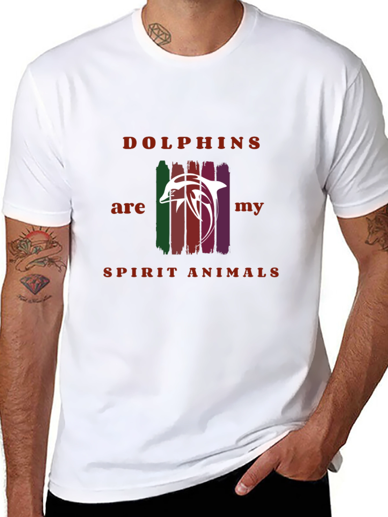 Dolphins Spirit Animals Graphic T-Shirt