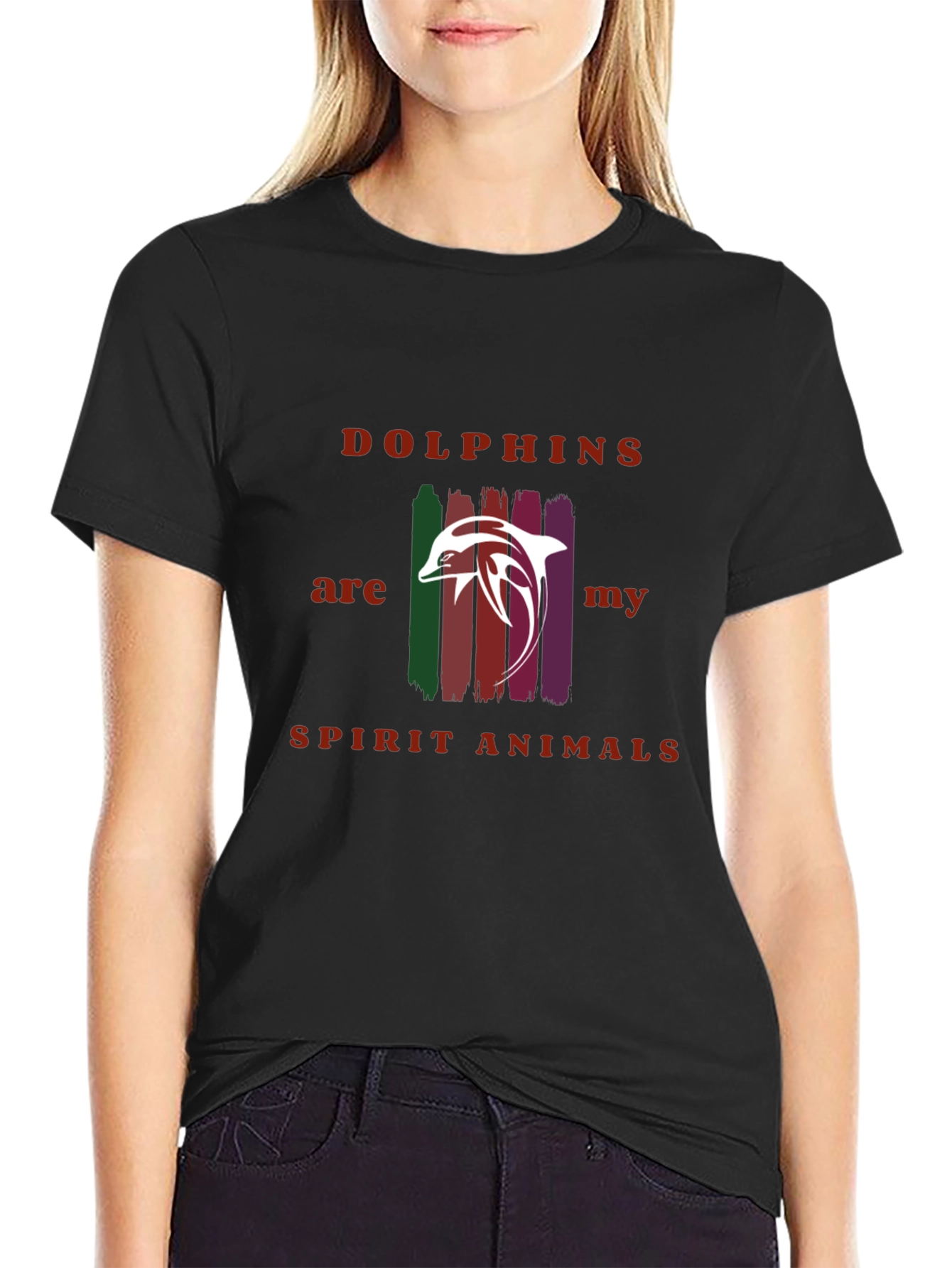 Dolphins Spirit Animals Graphic T-Shirt