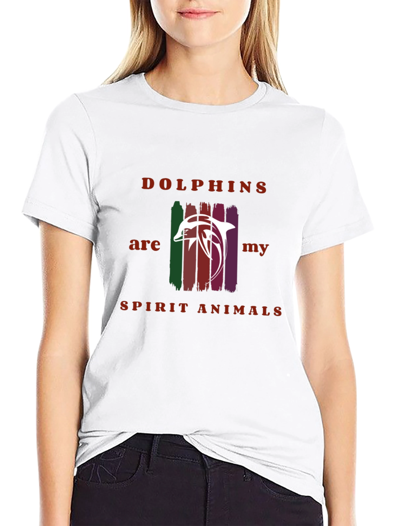 Dolphins Spirit Animals Graphic T-Shirt