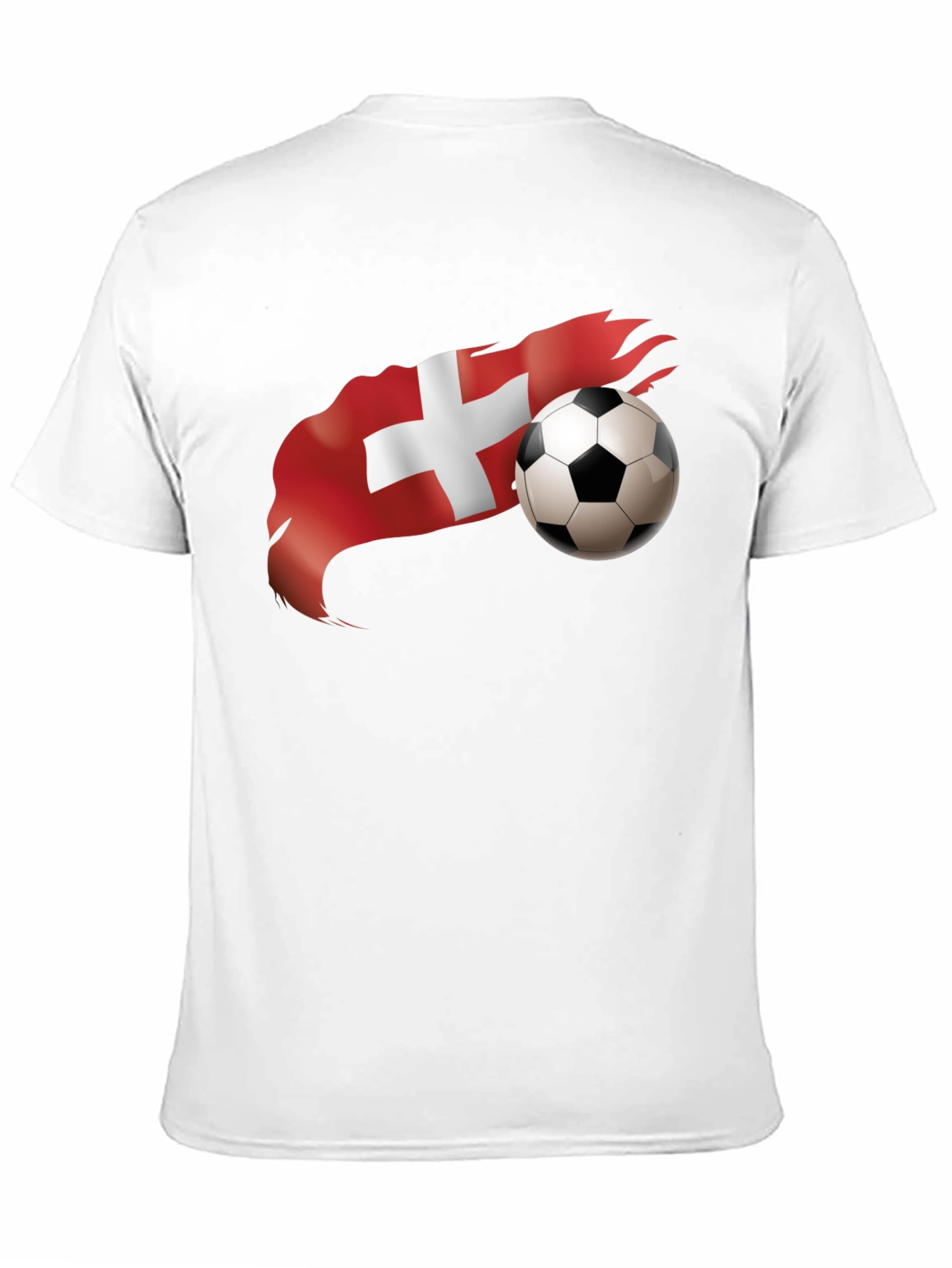 Swiss Soccer T-Shirt - Black - Mens