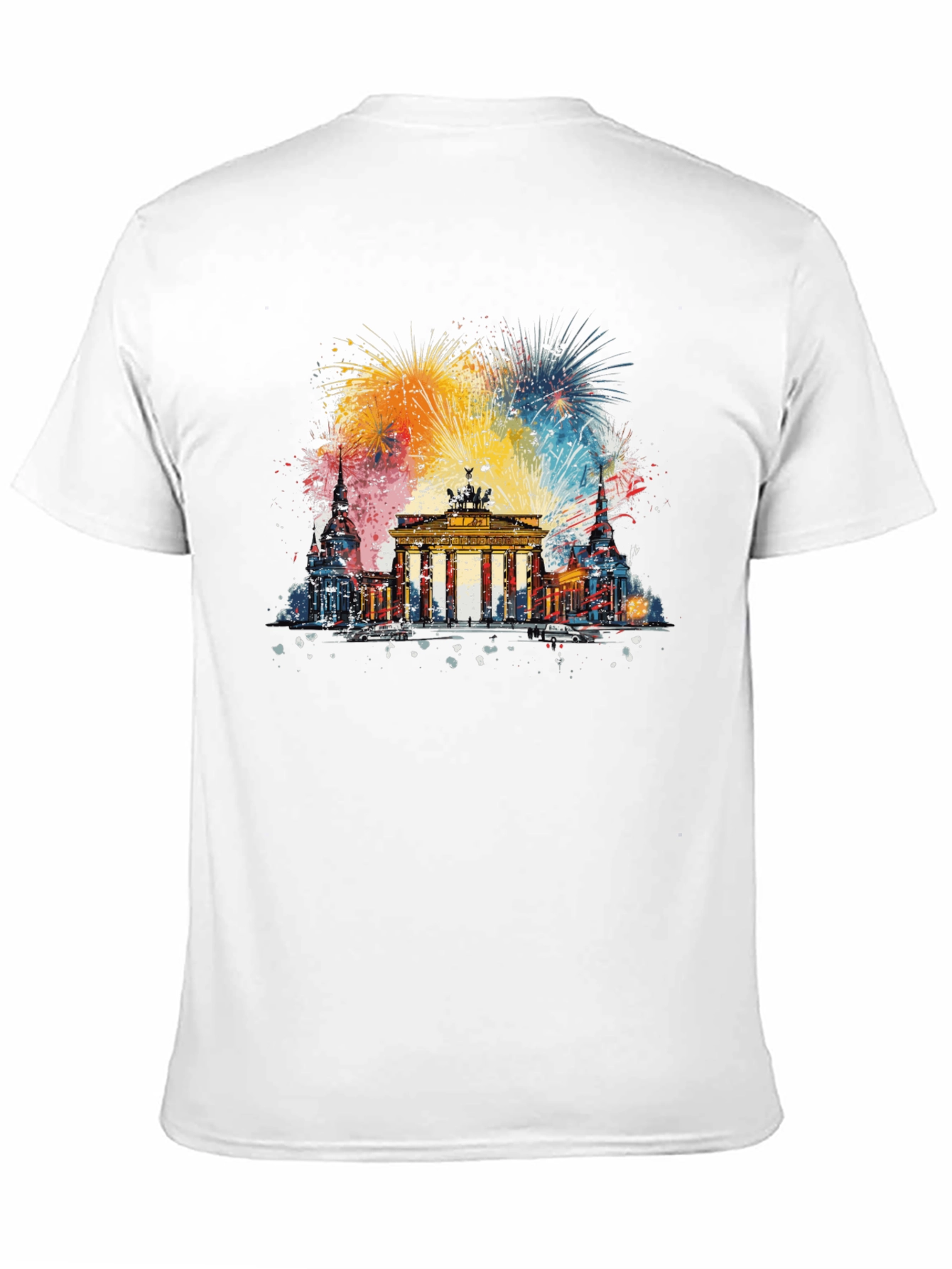 Berlin Landmark Fireworks Graphic Tee