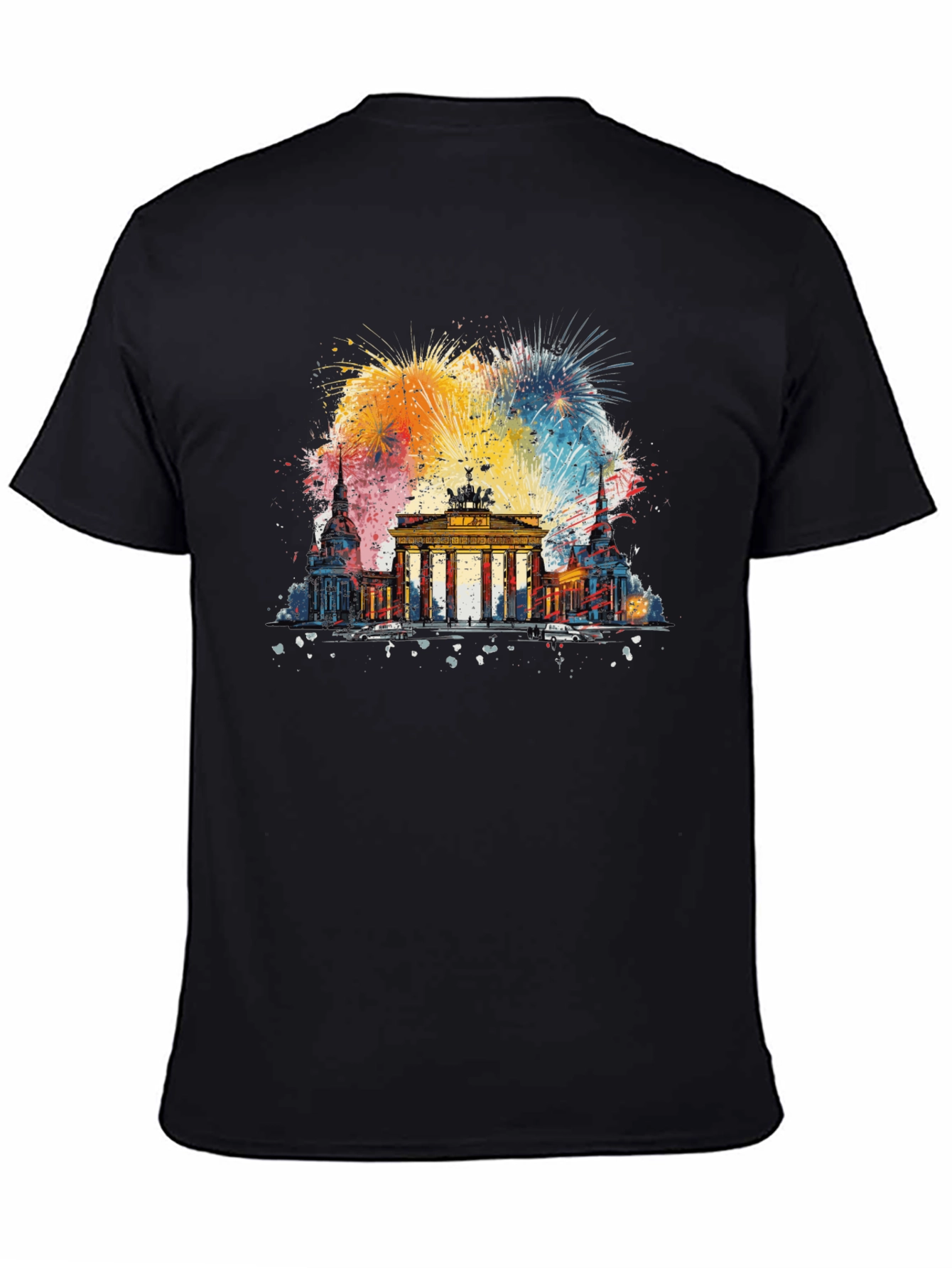 Berlin Landmark Fireworks Graphic Tee
