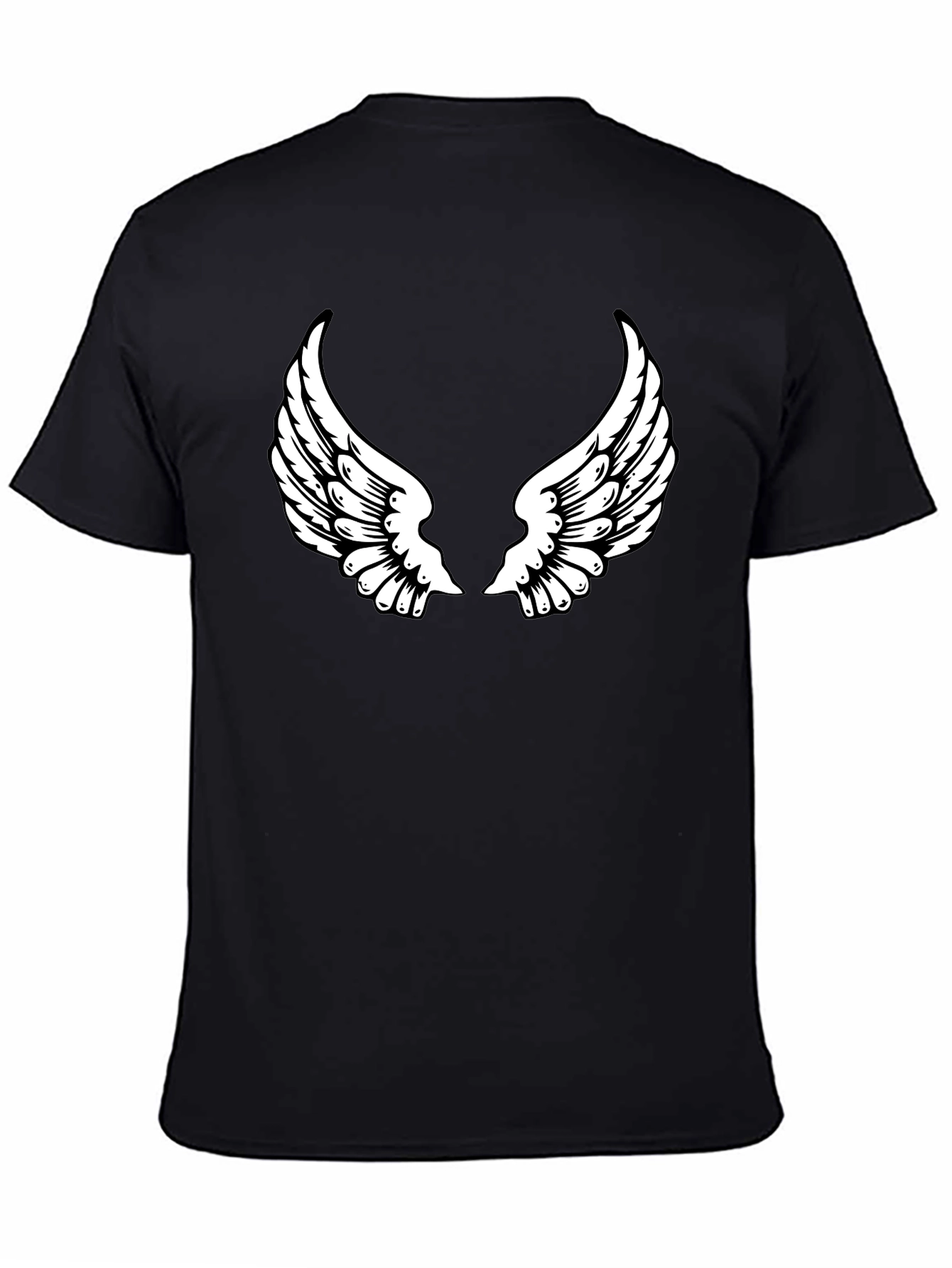 Black Angel Wing Graphic Tee