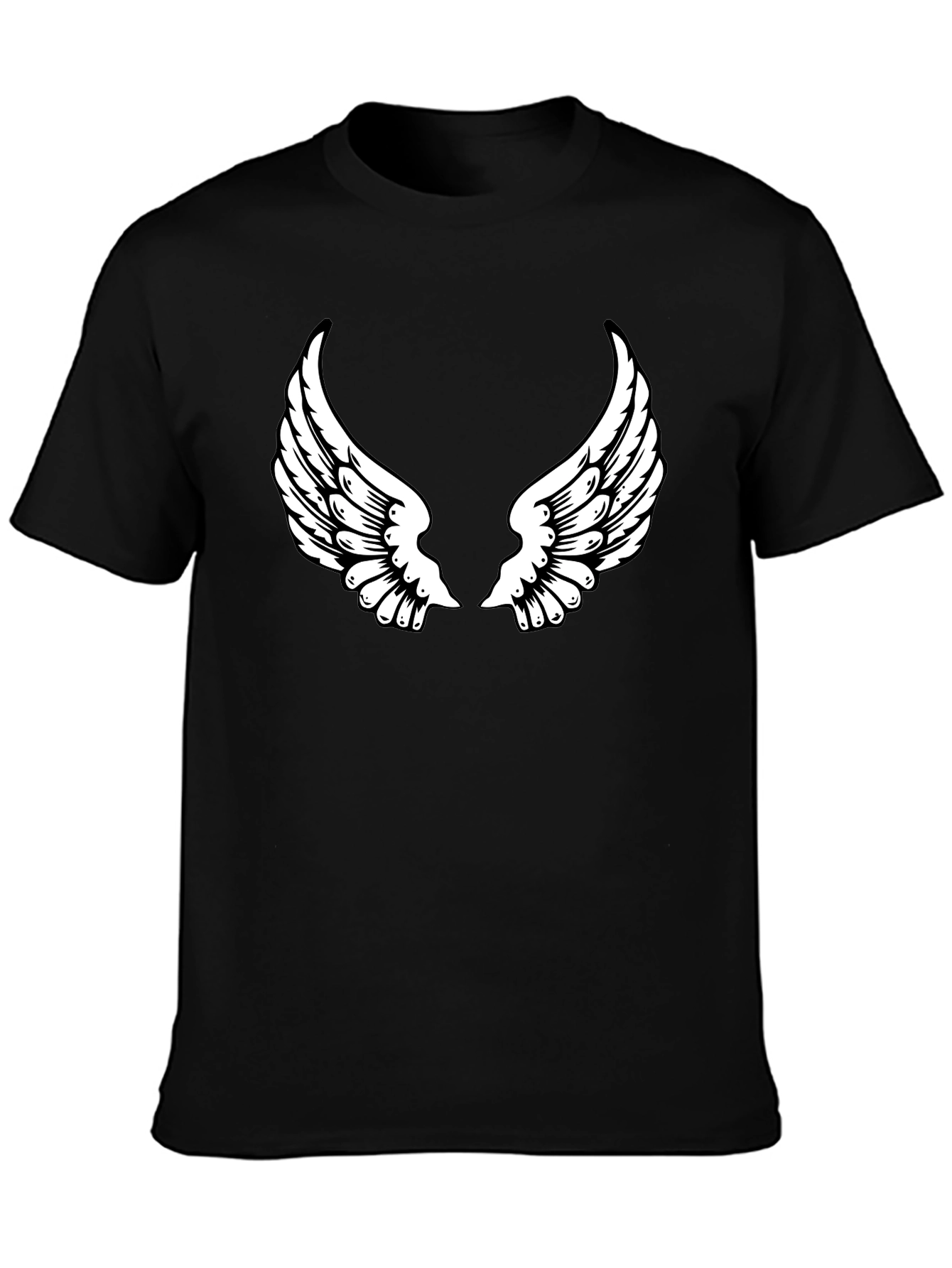 Black Angel Wing Graphic Tee