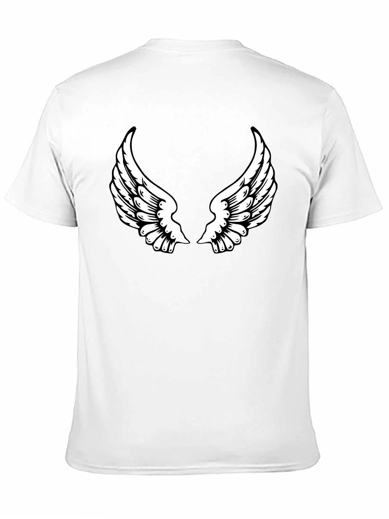 Black Angel Wing Graphic Tee