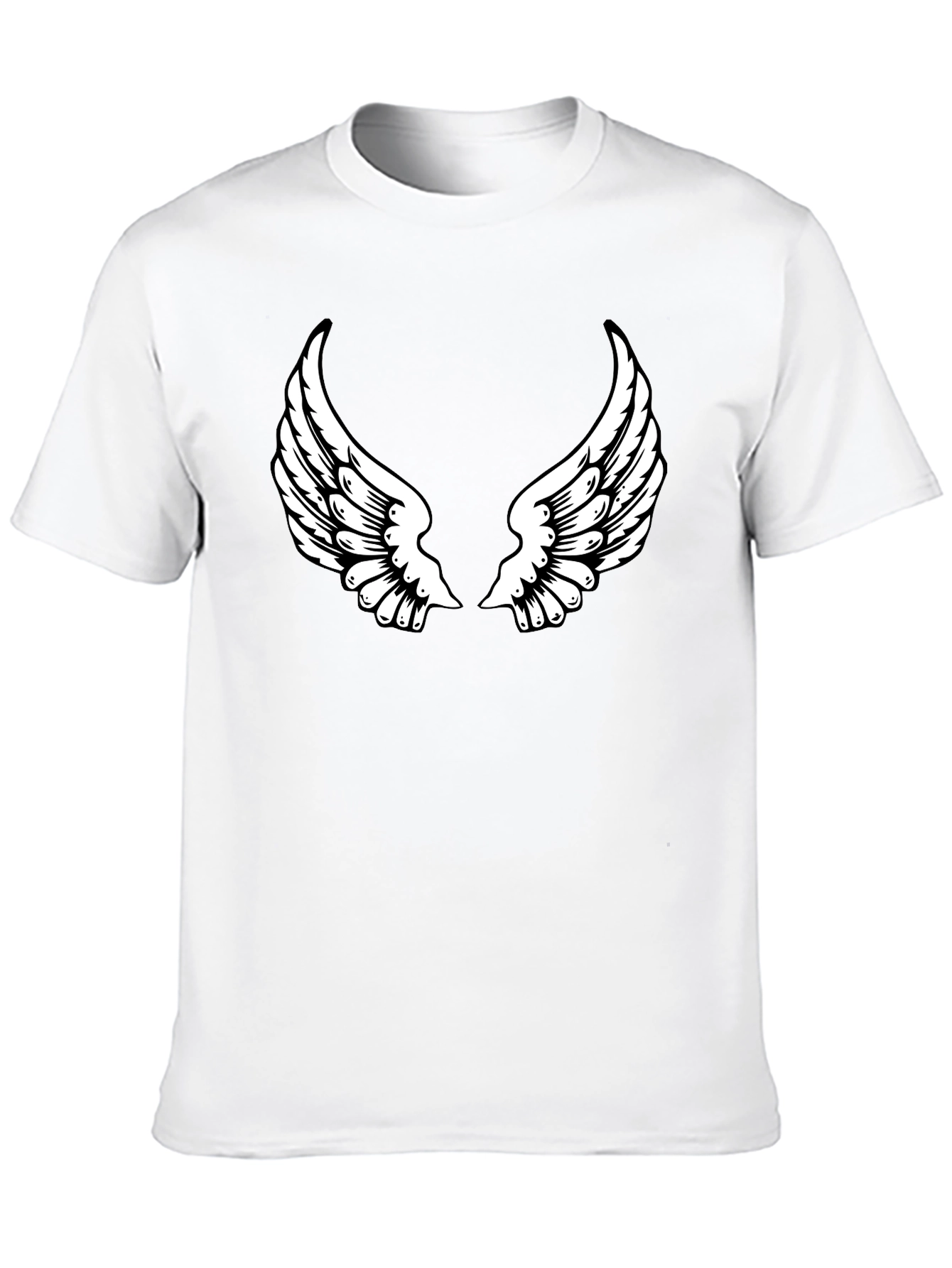 Black Angel Wing Graphic Tee