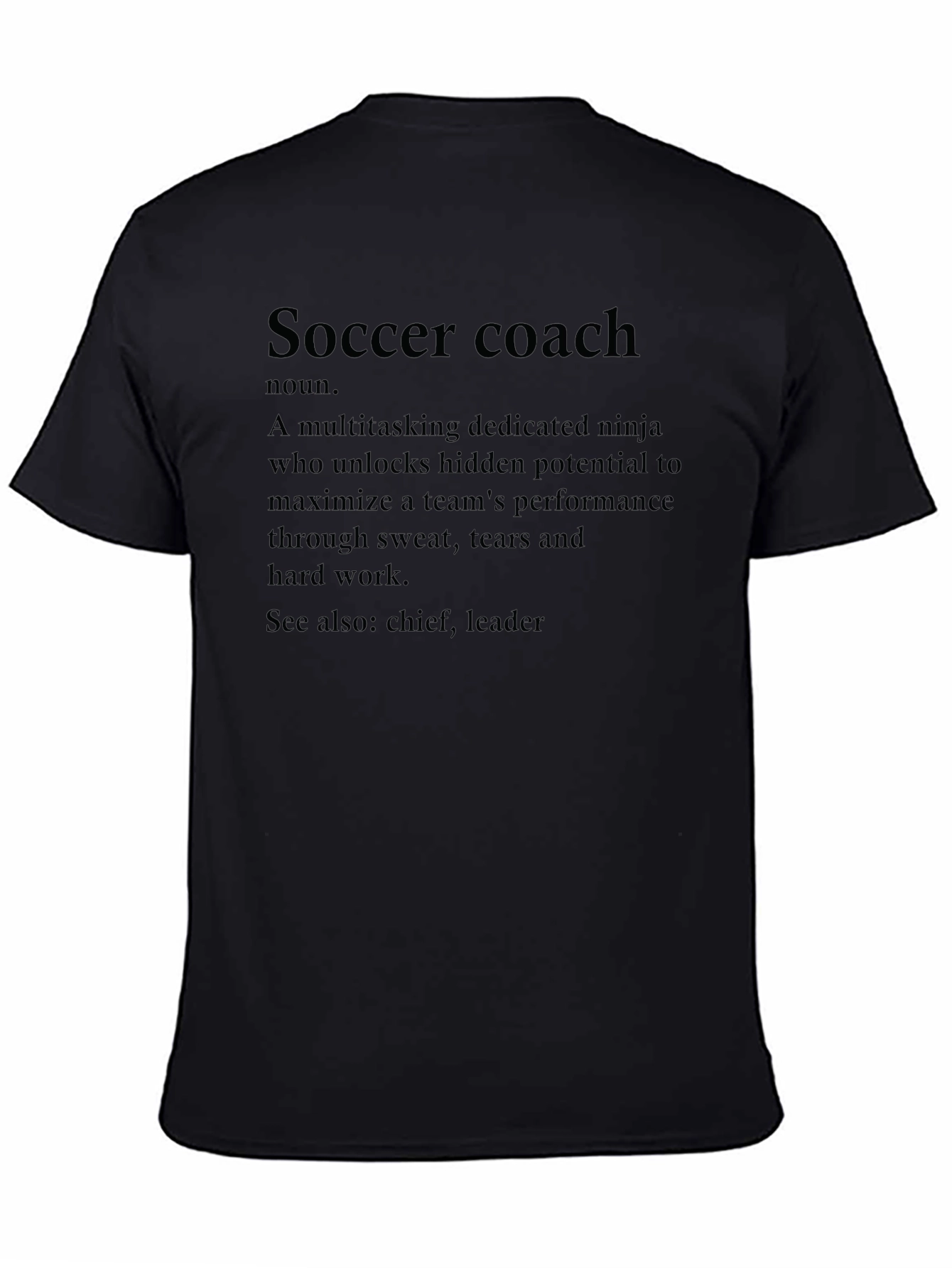 Soccer Coach Definition T-Shirt - Gift for Coaches