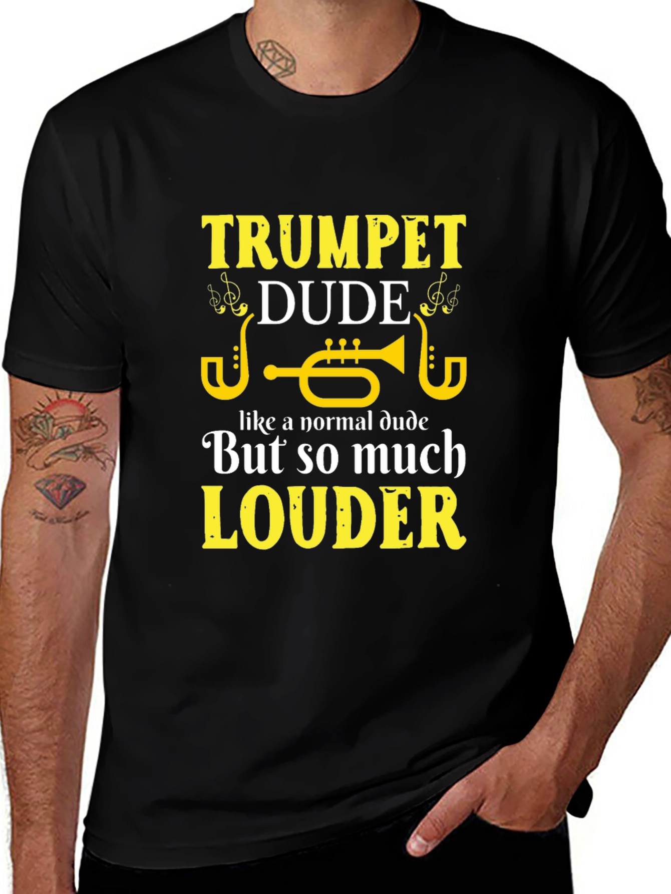 Trumpet Dude Graphic Tee - Musician T-Shirt