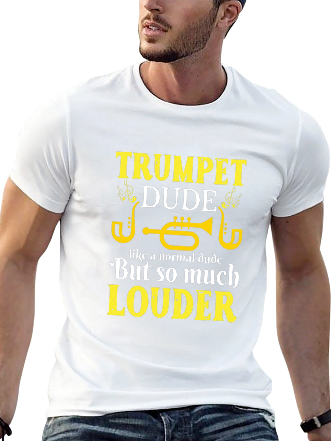Trumpet Dude Graphic Tee - Musician T-Shirt