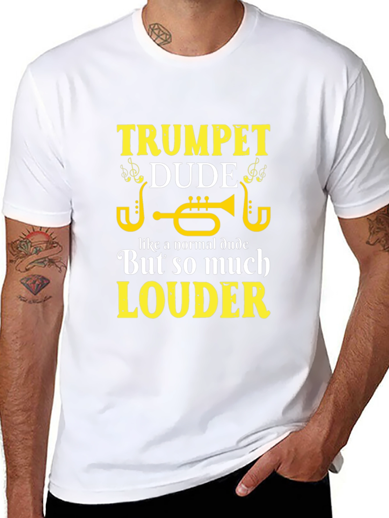 Trumpet Dude Graphic Tee - Musician T-Shirt